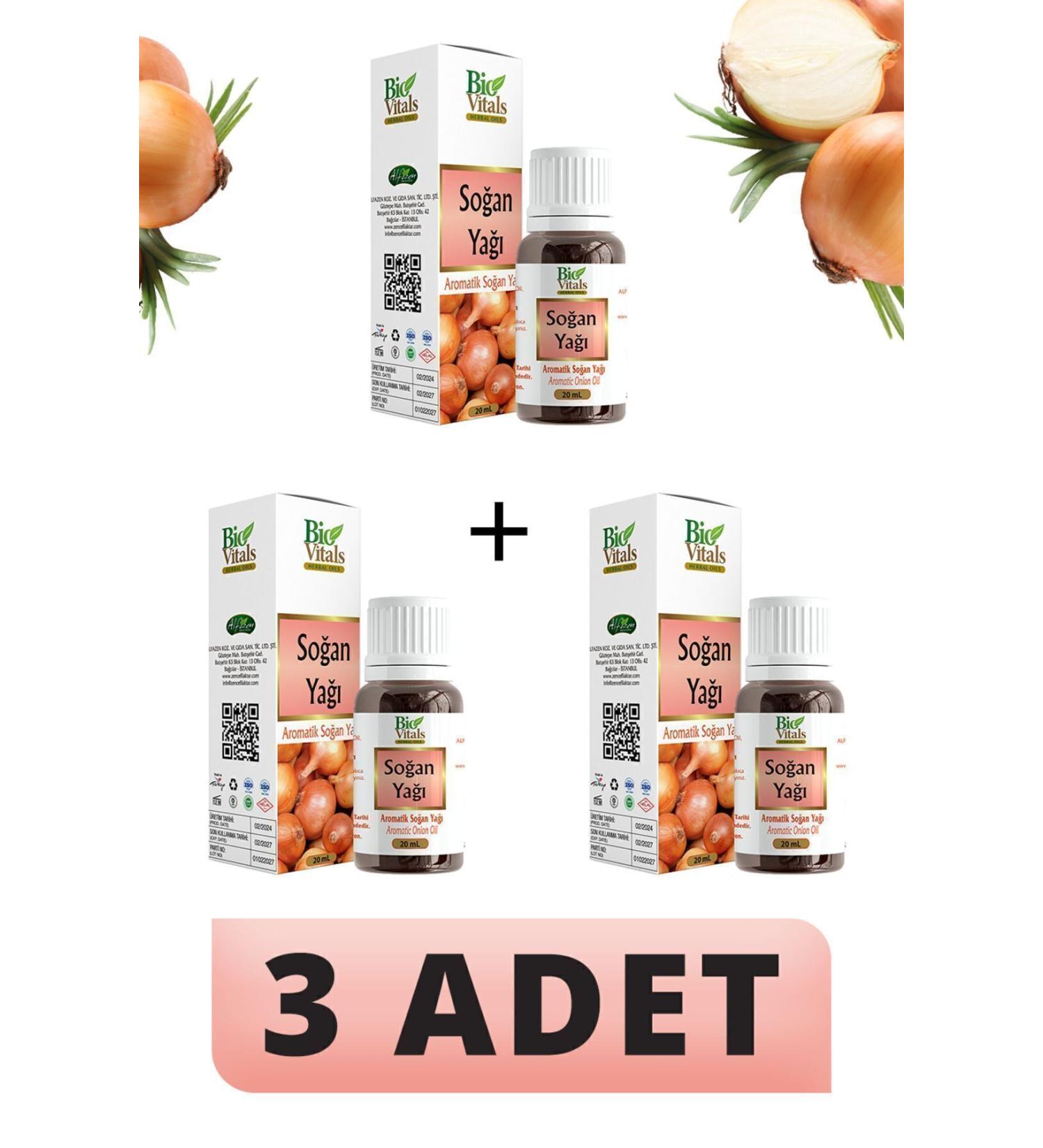 Bio Vitals Onion Oil 20 ml 3 PIECES