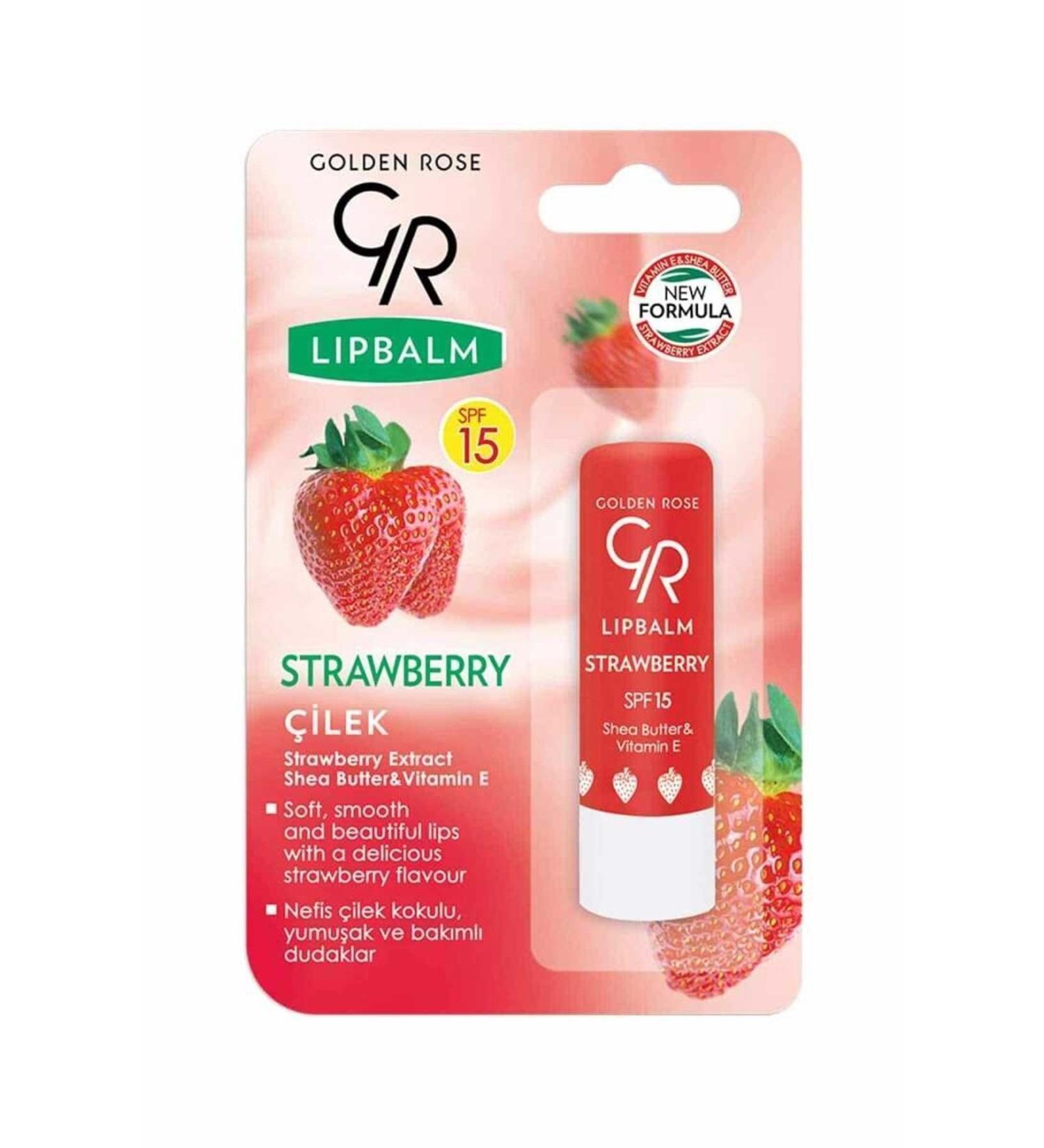 Golden Rose Lip Balm Strawberry Spf 15