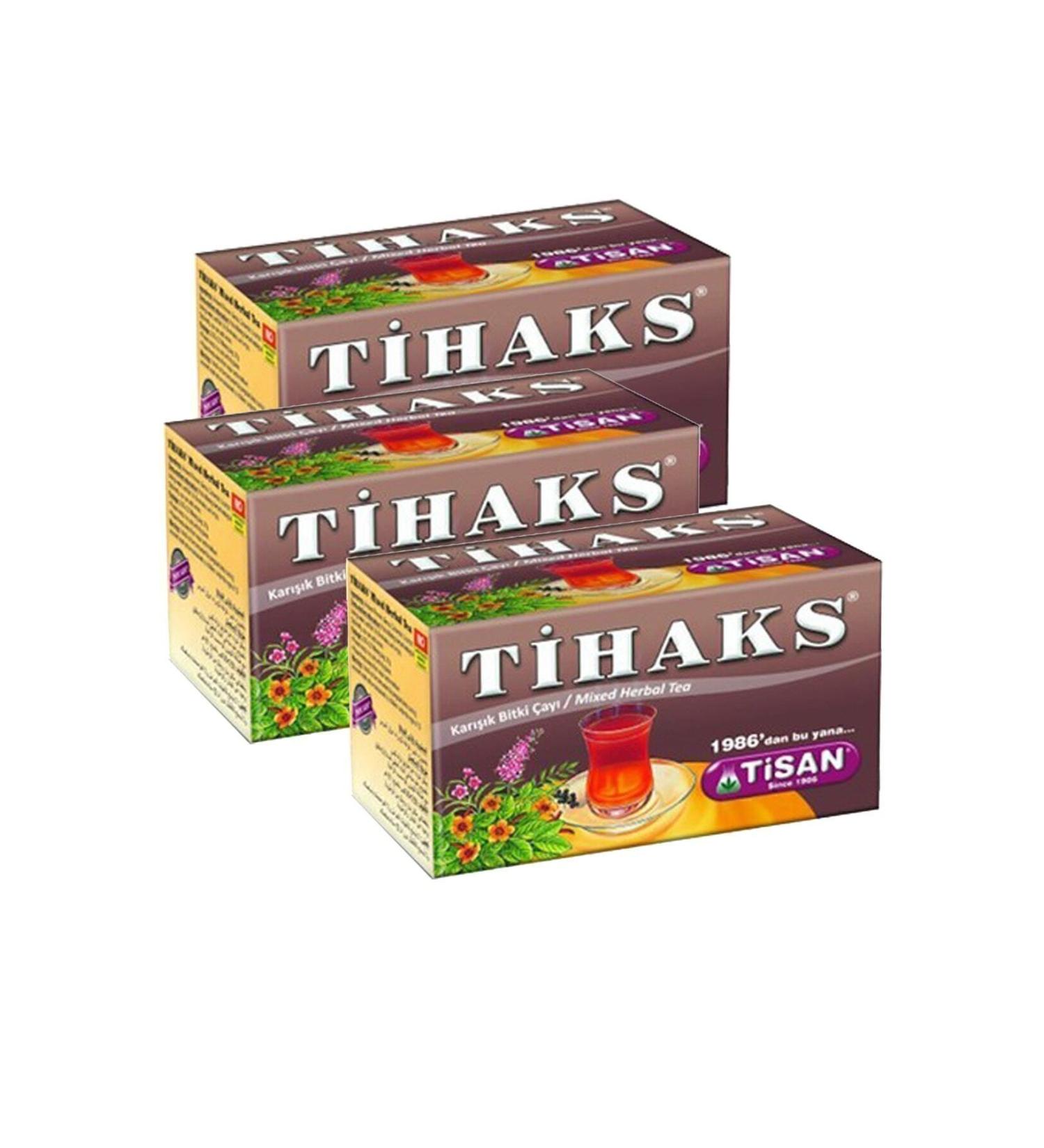 Tisan Tihaks Mixed Herbal Tea 20 Filtering Bags 3 Pieces Tilaks 3 Packs Tilax - Buy Online on GoSupps.com