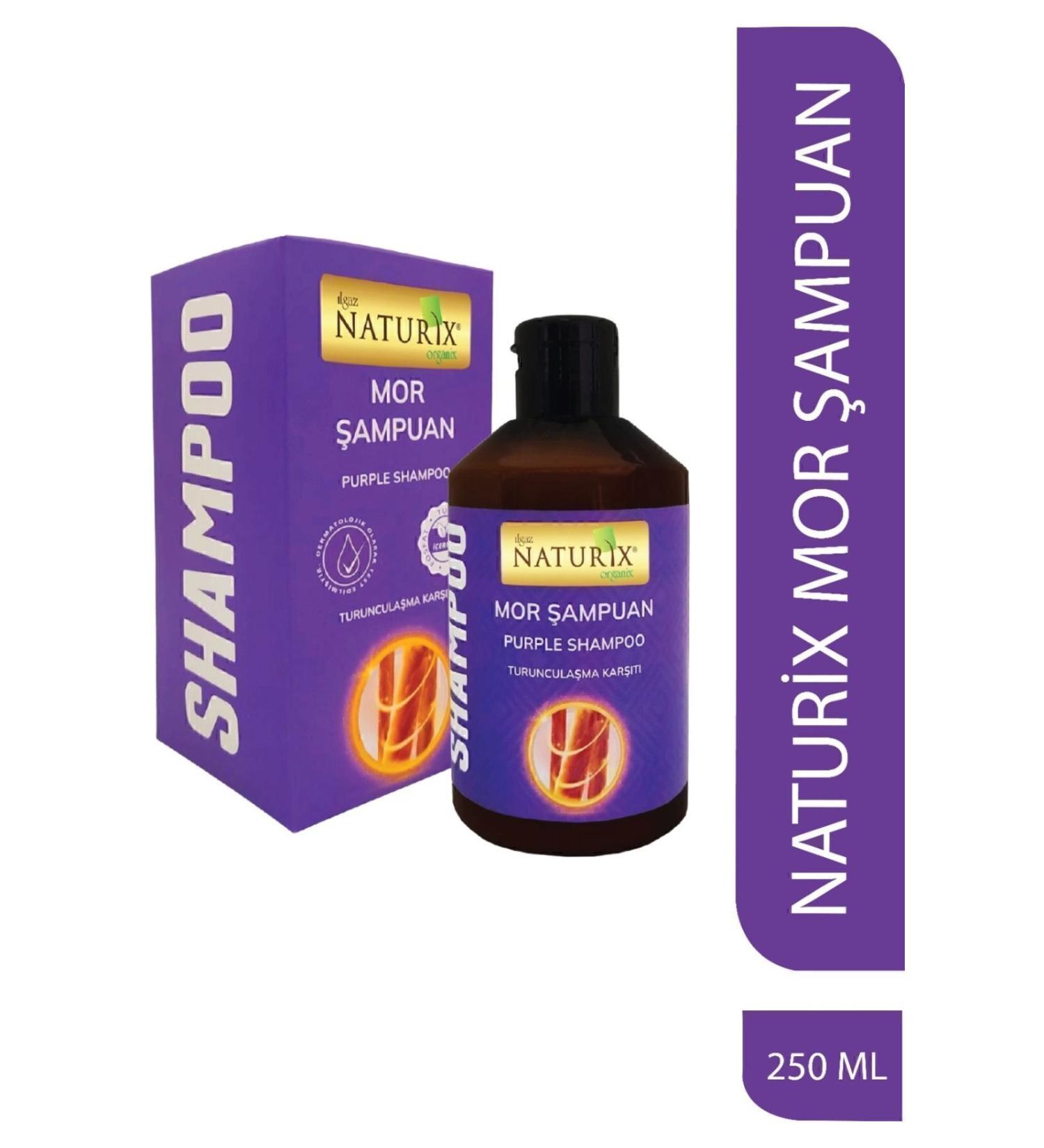 Naturix Purple / Silver Shampoo Anti-Orange Salt Paraben Phosphate Free Purple Shampoo 250 Ml - Buy Online on GoSupps.com