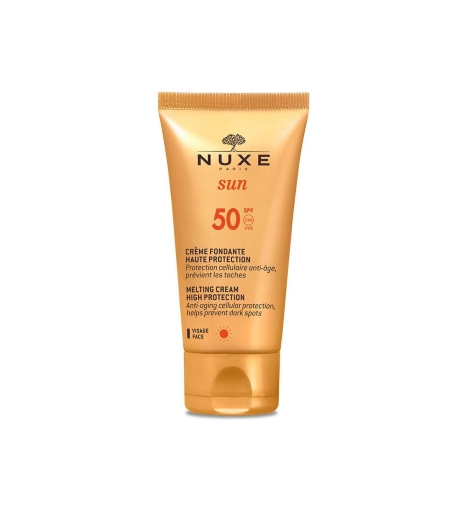 Nuxe Sun Creme Fondante Visage Haute Protection Spf50 30 Ml