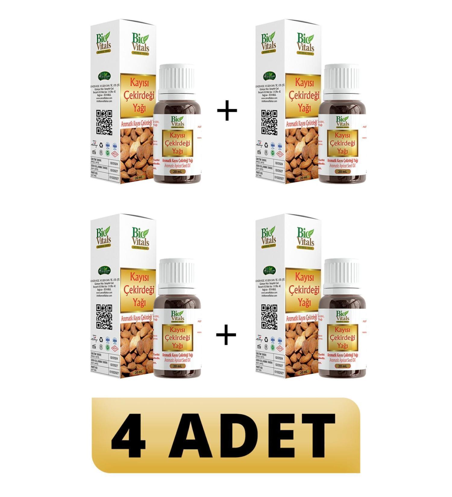 Bio Vitals Apricot Kernel Oil 20 ml 4 PIECES