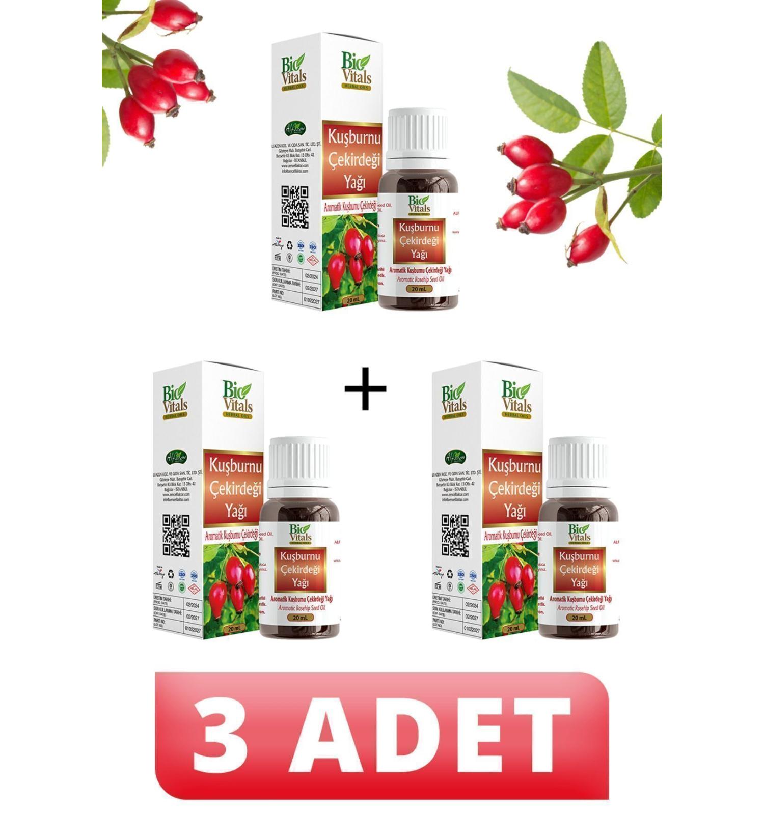 Bio Vitals Rosehip Oil 20 ml 3 PIECES