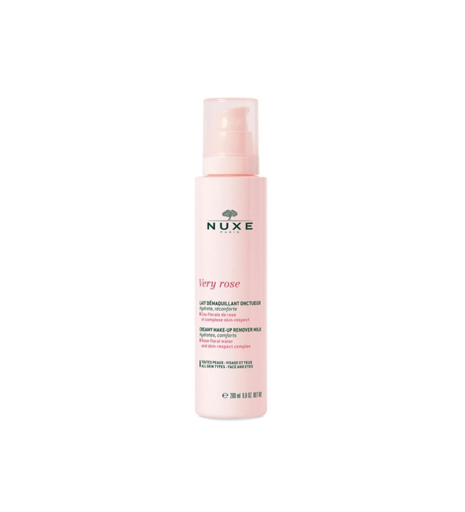 Nuxe Very Rose Moisturizing Softening Make-Up Remover Milk 200ml Rose Extract - Buy Online on GoSupps.com