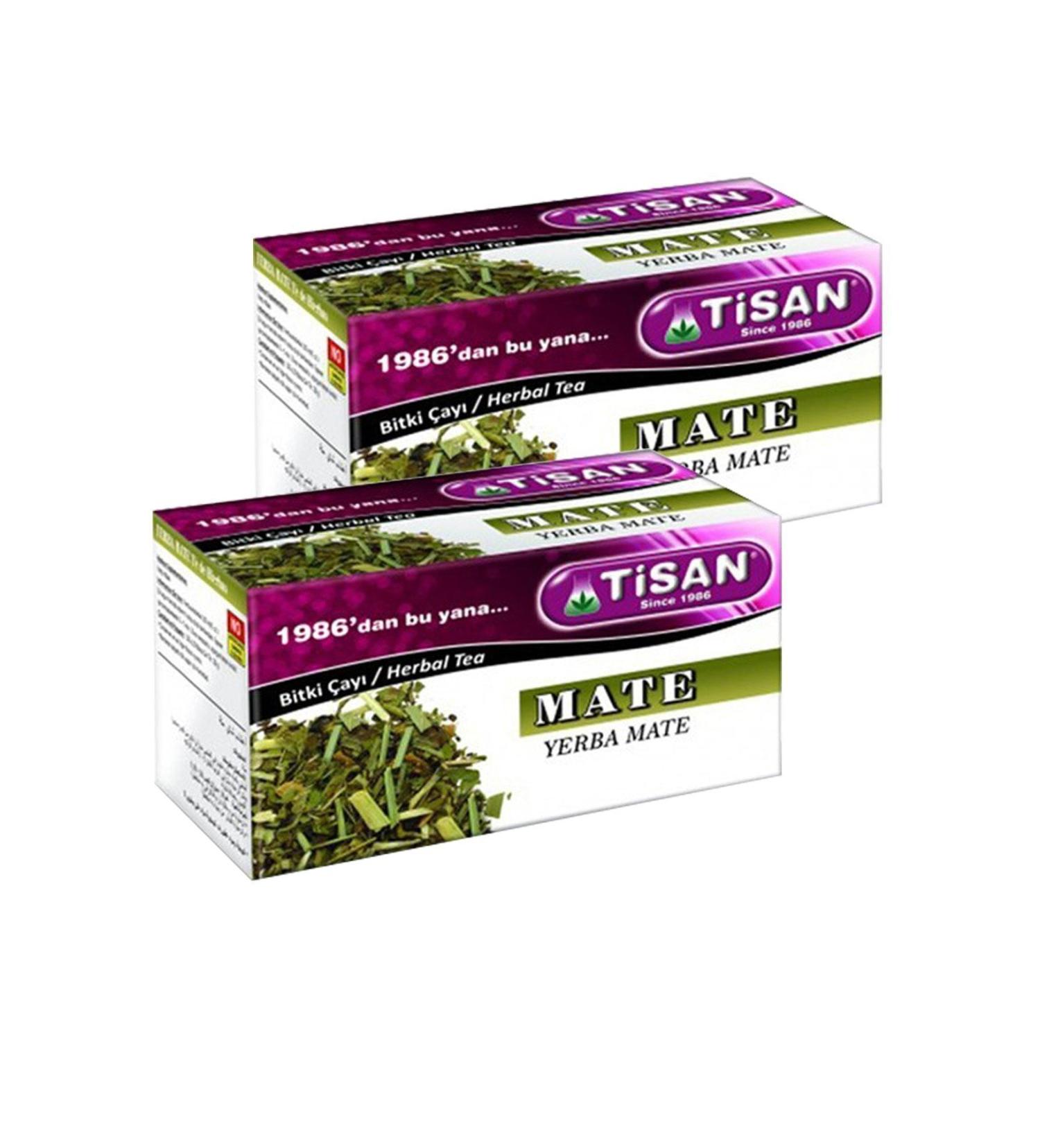 Tisan 2 Boxes Mate Tea Bag Herbal Tea Cup Tea Bag Mate Herbal Tea 2 Pkt.