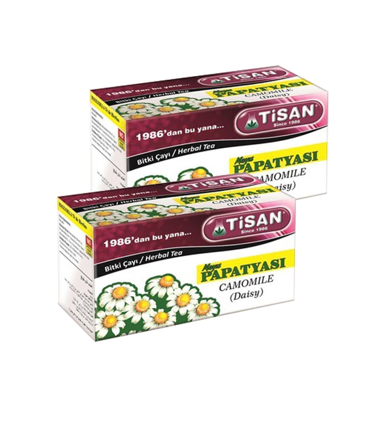 Tisan 2 Boxes Chamomile Tea Bag May Chamomile Herbal Tea 20 Filtering Bags X 2 Tea Chamomile Tea