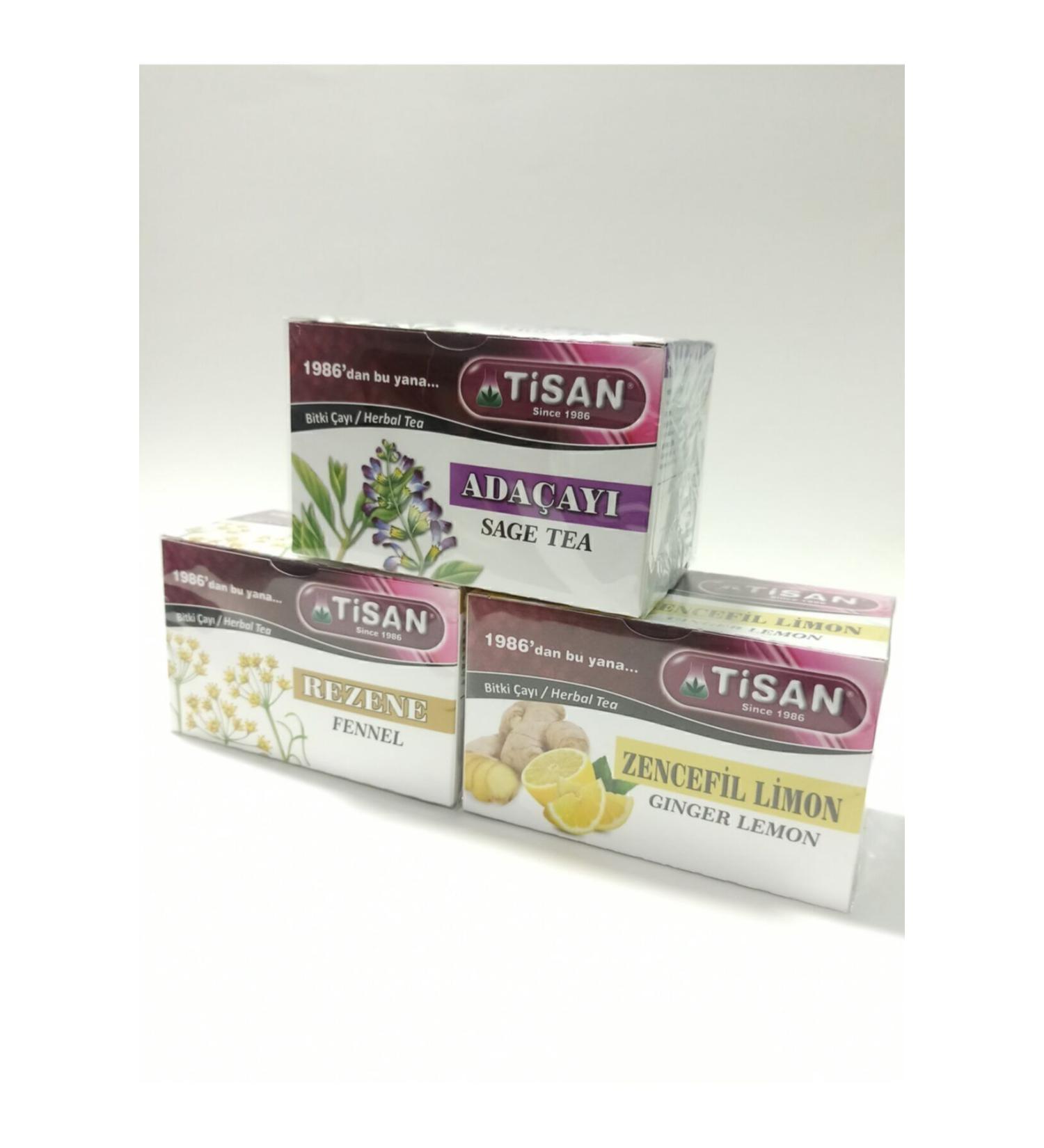 Tisan Sage 20' Li & Ginger Lemon 20' Li & Fennel 20' Li