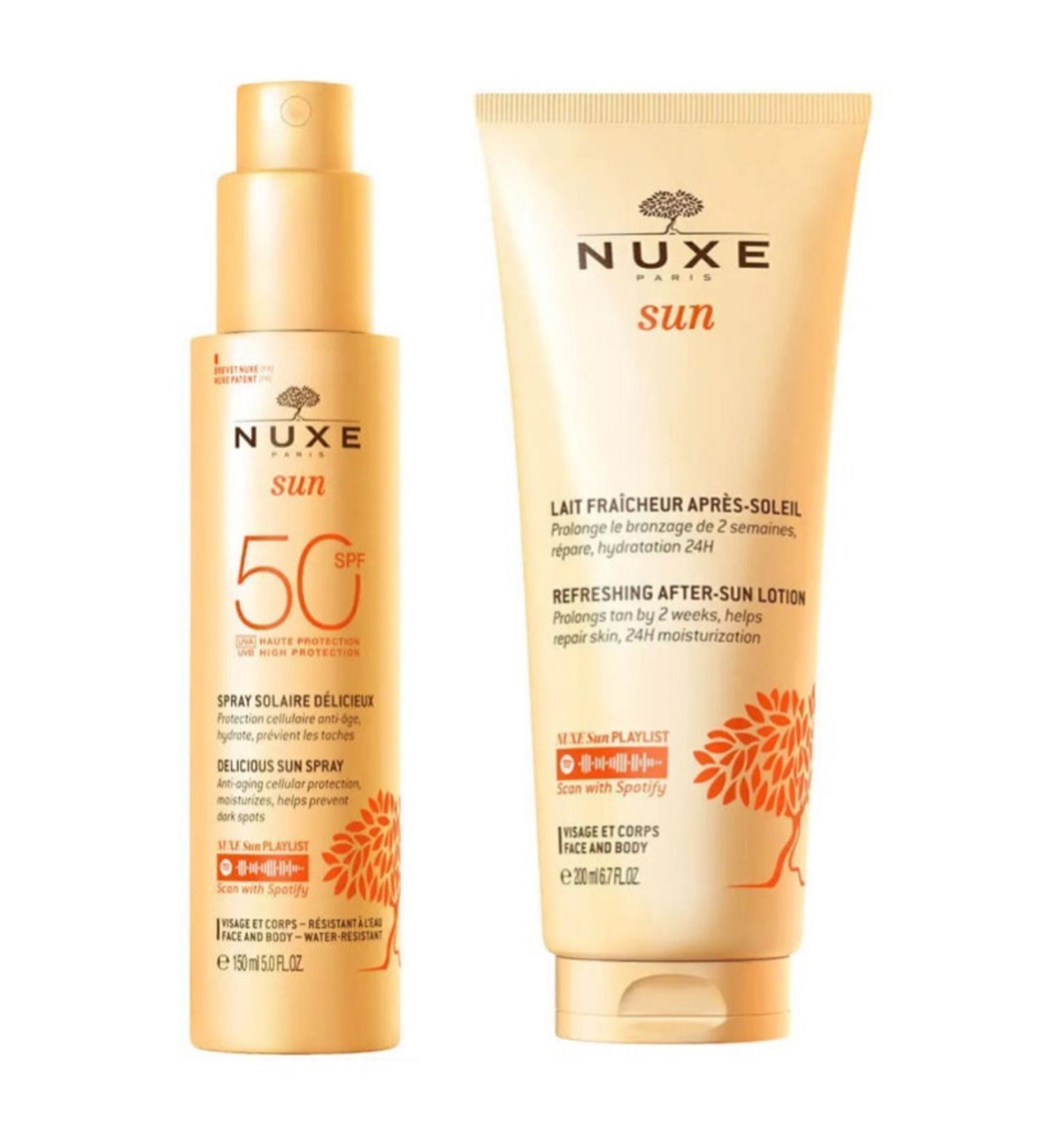 Nuxe Sun Sunscreen Face and Body Milk Spf 50 150 ml - Nuxe Sun After Sun Care Cream 200ml
