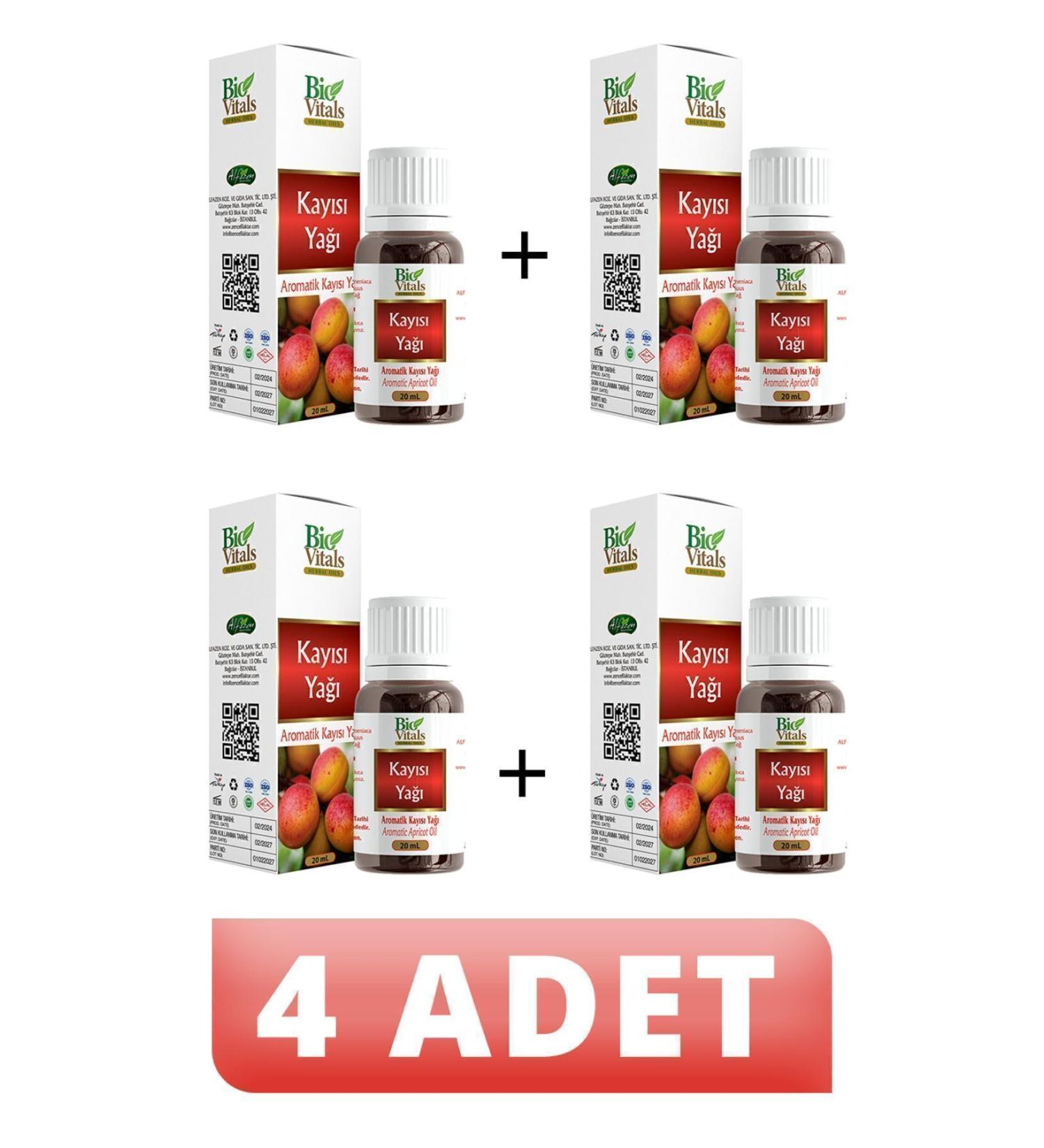 Bio Vitals Apricot Oil 20 ml 4 PIECES