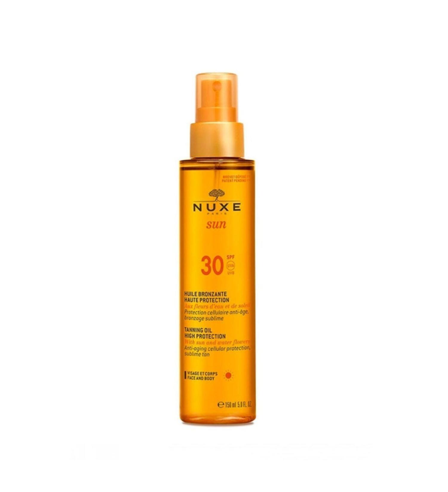 Nuxe Huile Bronzante Haute Protection Spf30 Helps to Tan the Skin and Moisturizes at the Same Time