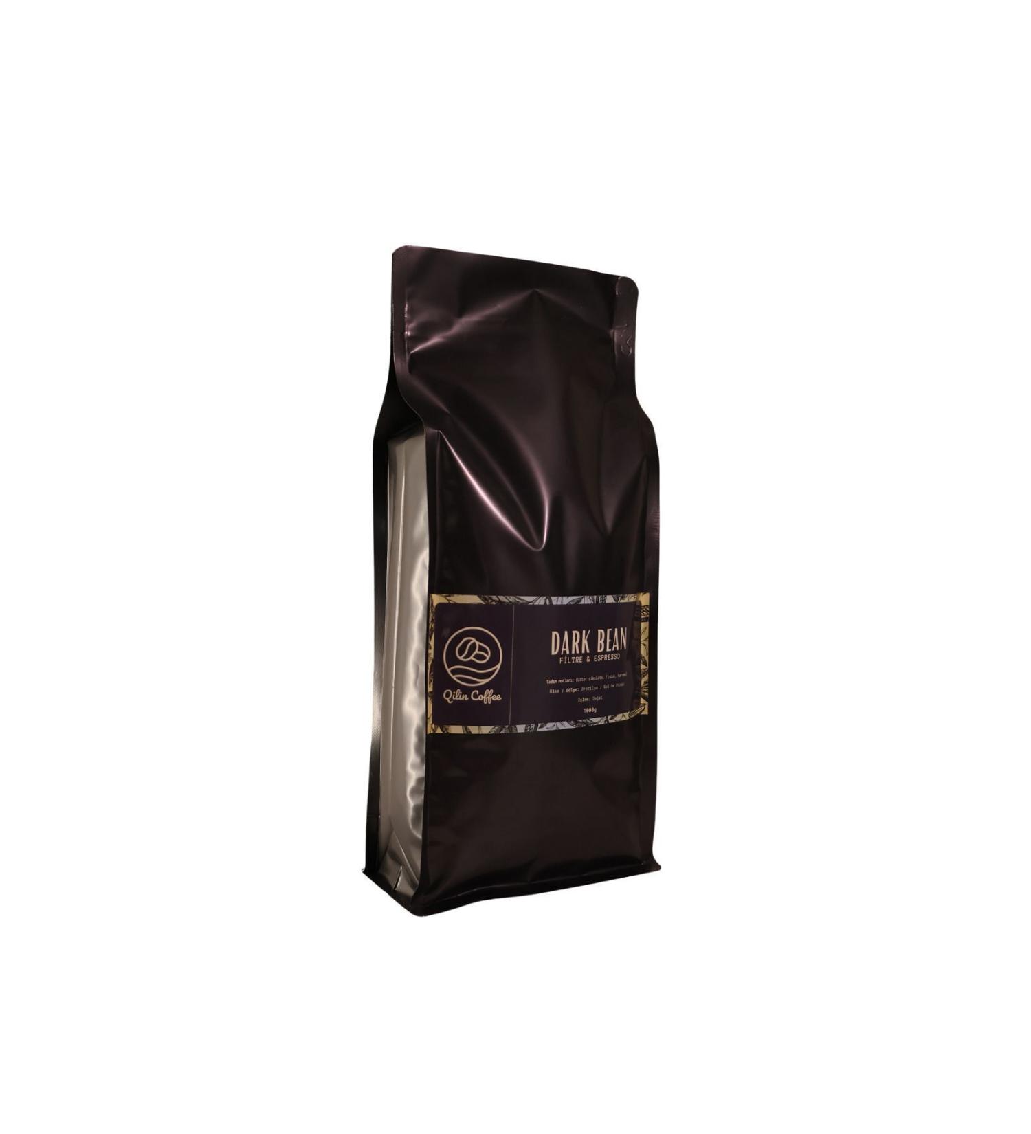 Qilin Coffee Dark Bean 1 Kg Espresso & Filter Coffee