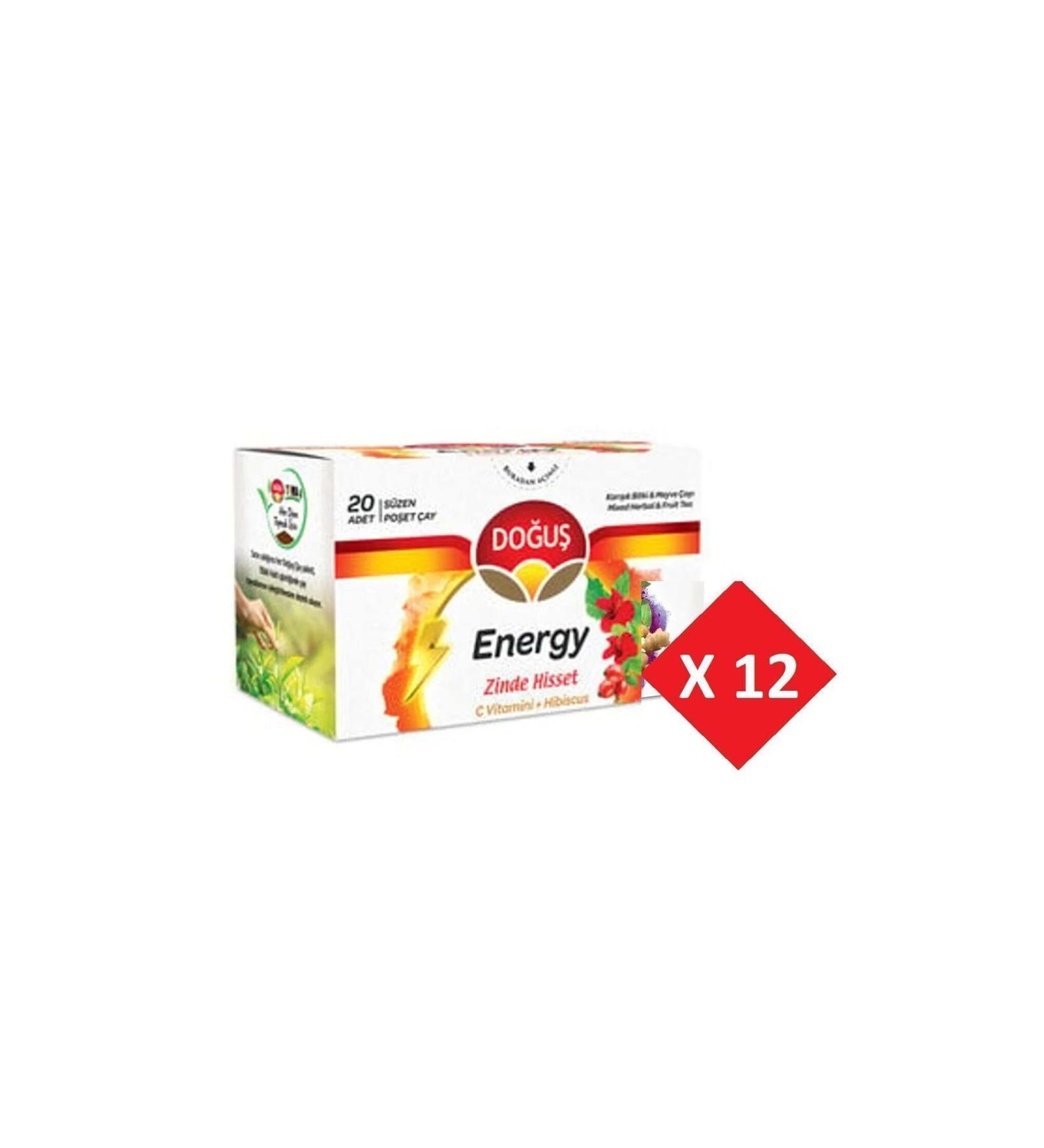 Dogus Energy Cup Tea Bags 12 Pieces 20 Pieces