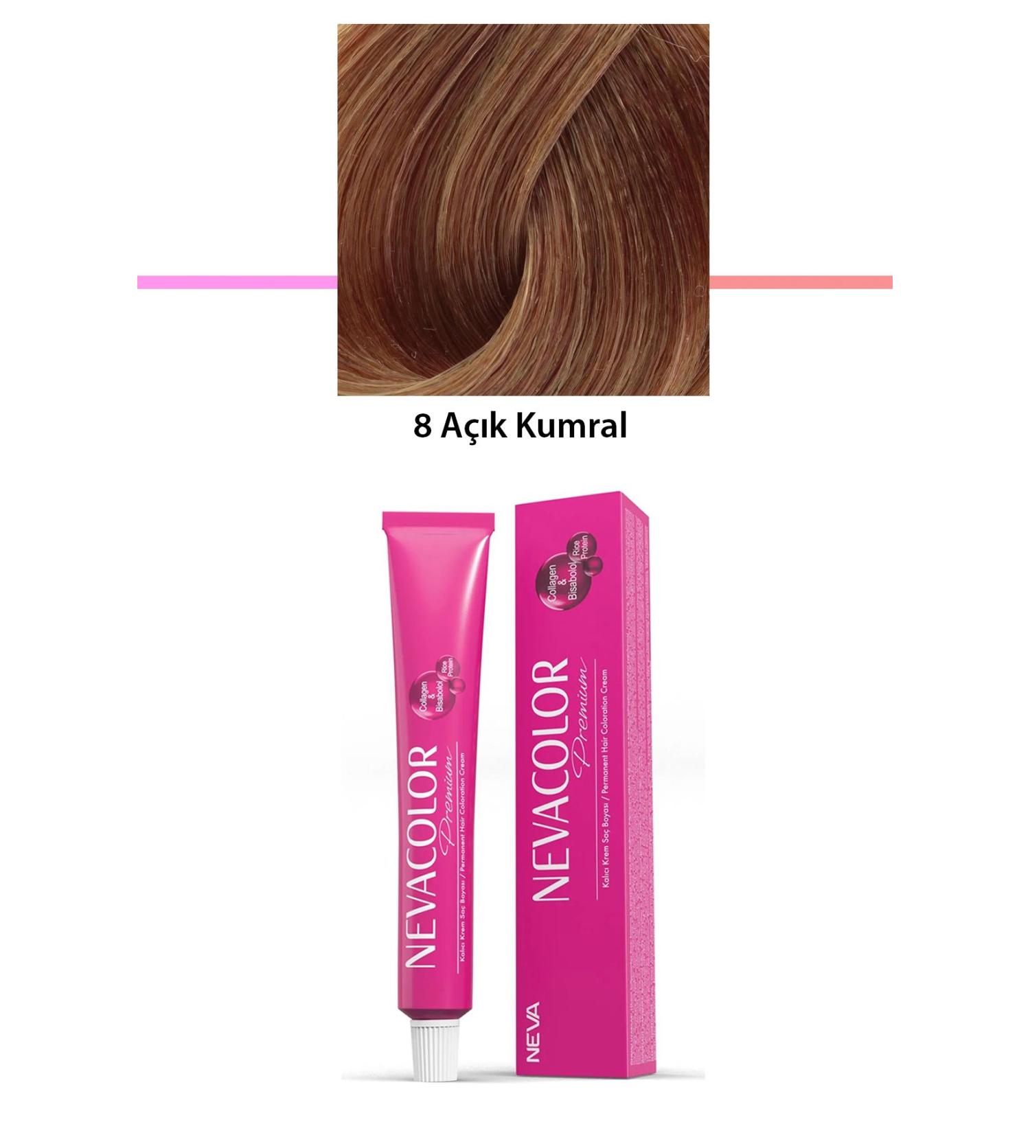 sahbulstore Premium 8 Light Blonde - Permanent Cream Hair Dye 50 g Tube - SBS1848-6268