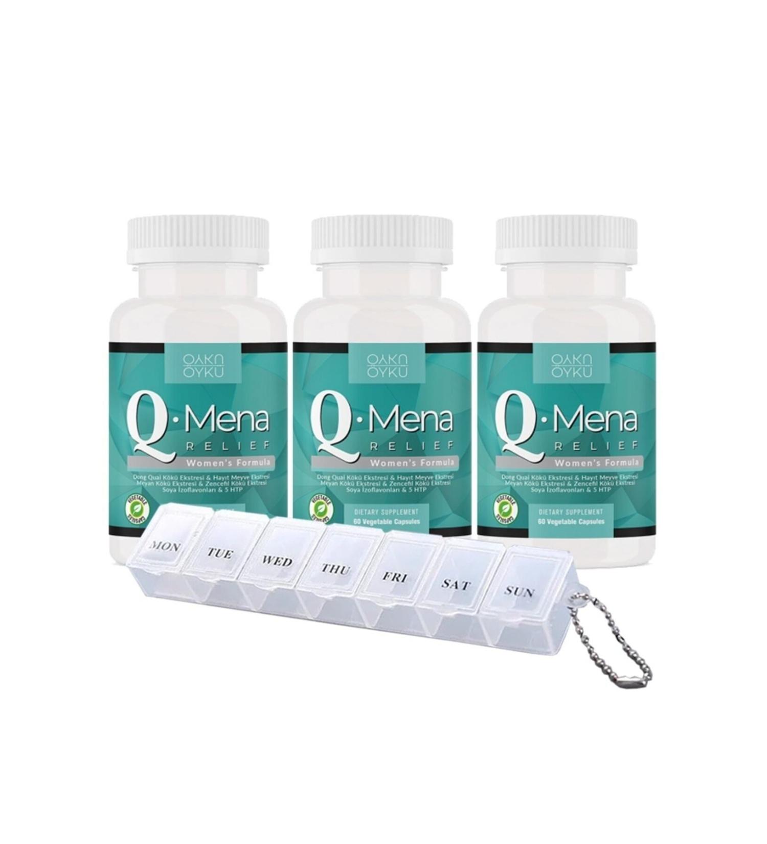 Story Q-mena - Qmena - Mena - 30 Capsules 3 Boxes Medicine Box - Buy Online on GoSupps.com