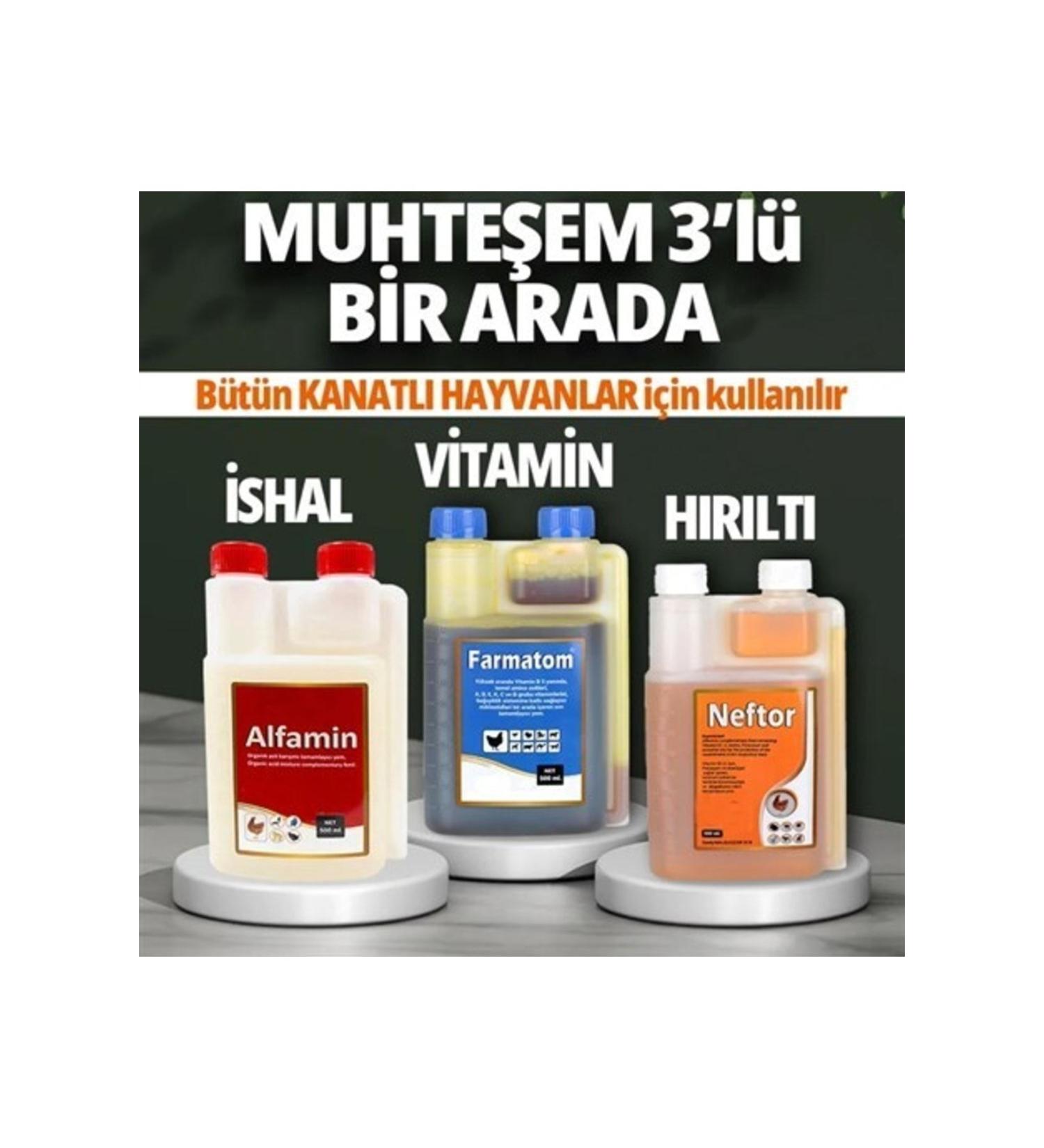 MALATYAYEM Farmatom Vitamin-nephtor Wheezing-alfamin Diarrhea 3*500ml