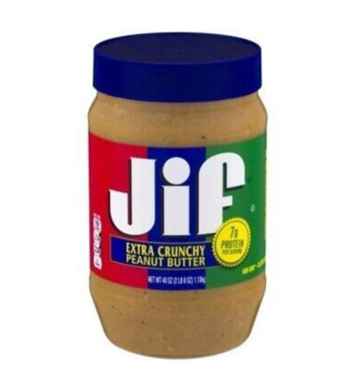 Jif Extra Crunchy Peanut Butter 454 Gr