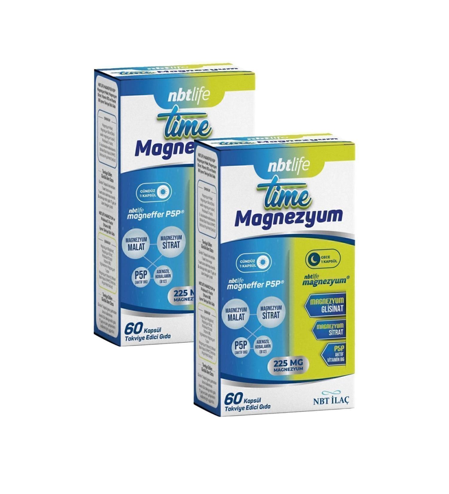 NBT Life Time Magnesium 60 Capsules 2 Pieces