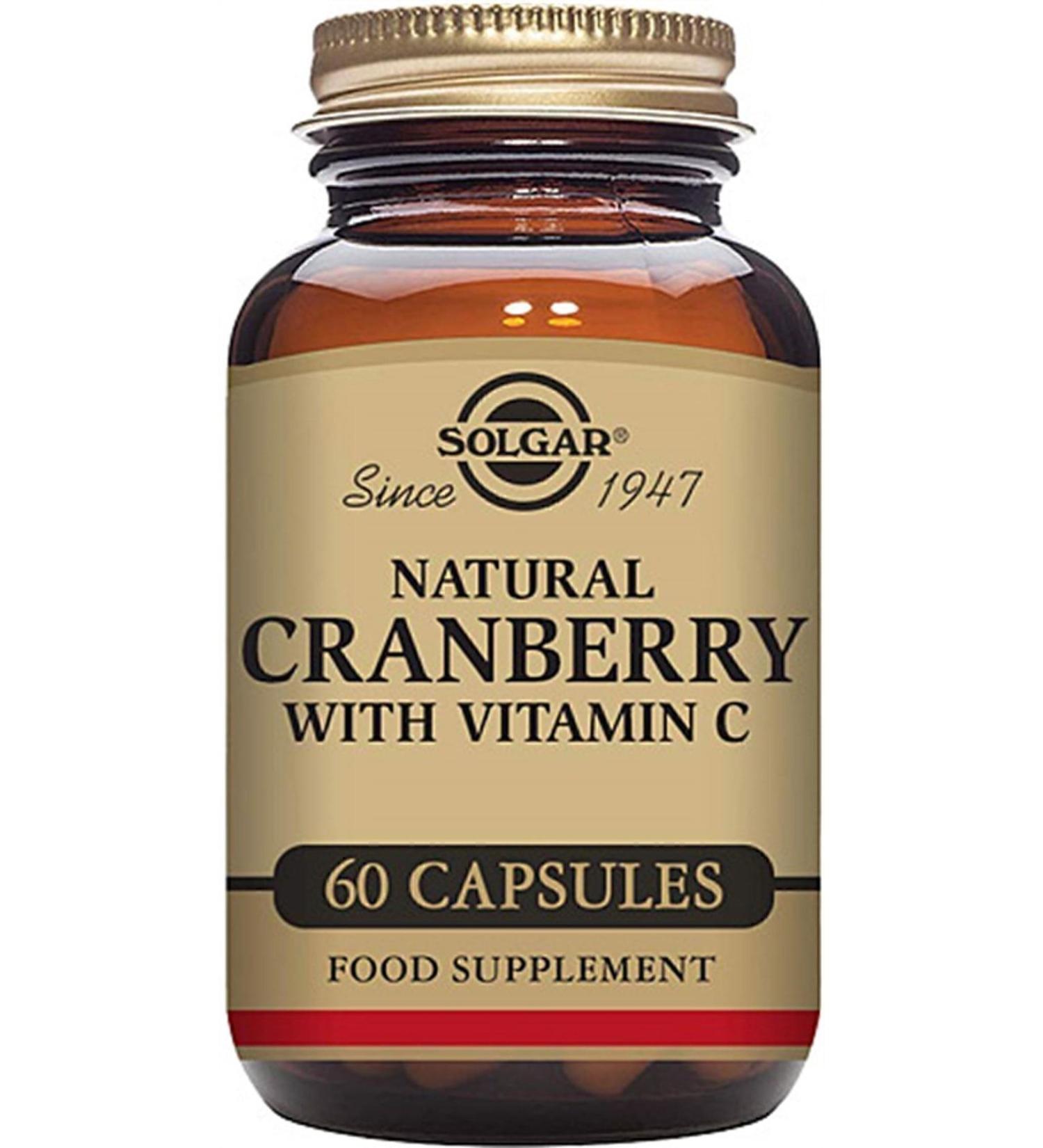 Solgar Cranberry Extract With Vitamin C 60 Capsules