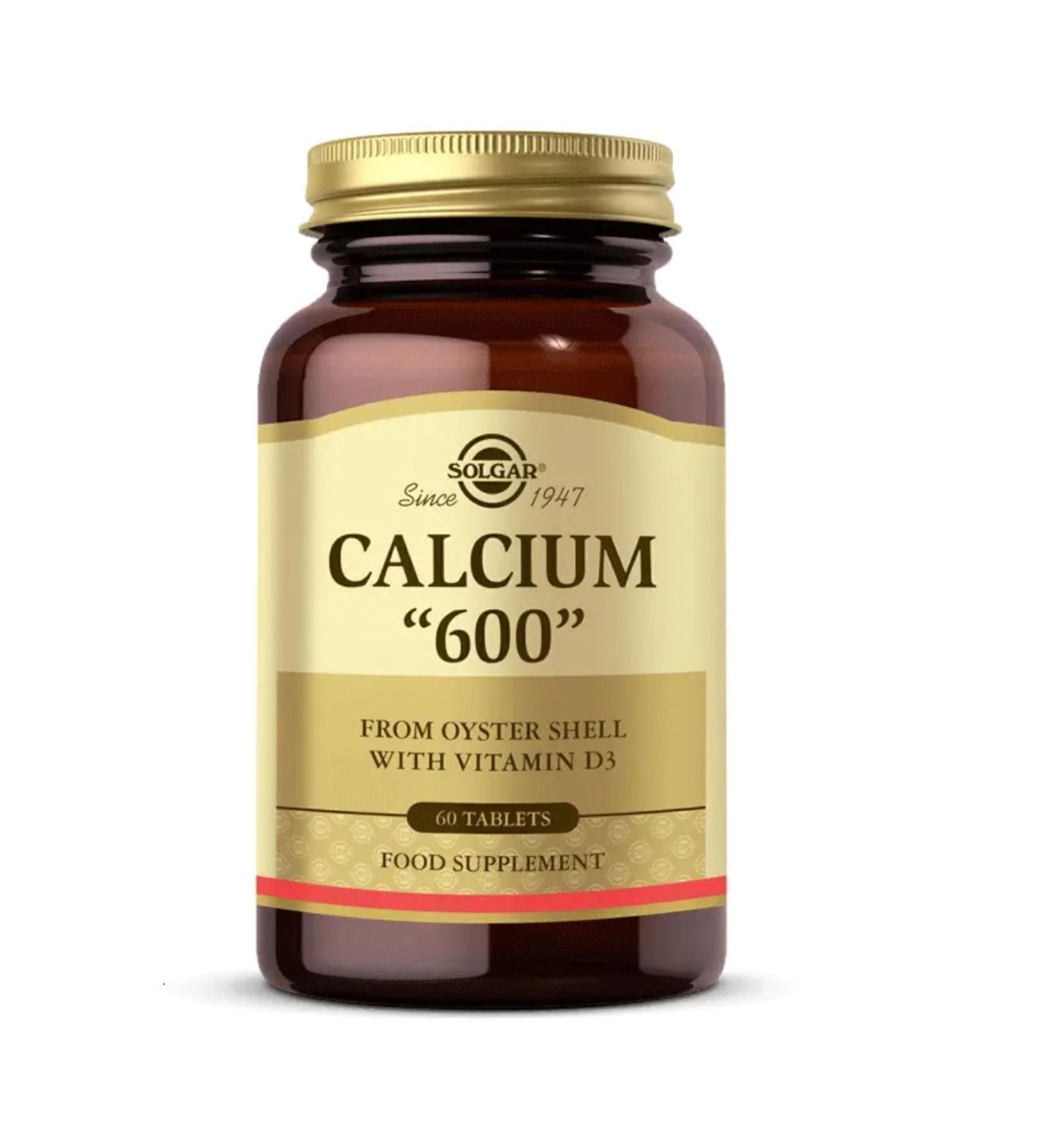 Solgar Calcium 600 (Oyster Shell) 60 Tablets