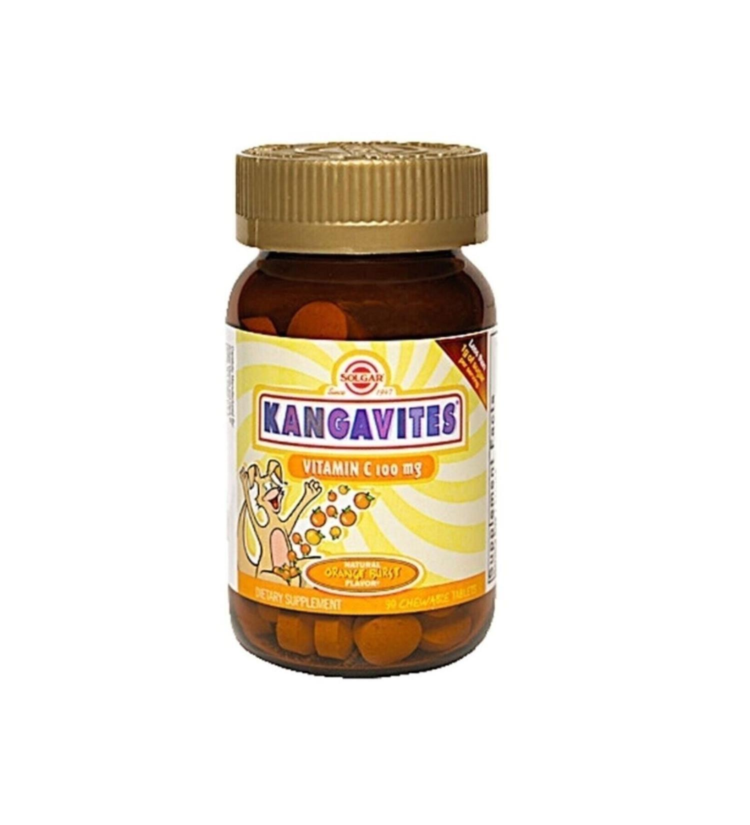 Solgar Kangavites Vitamin C 100 Mg 90 Tablets
