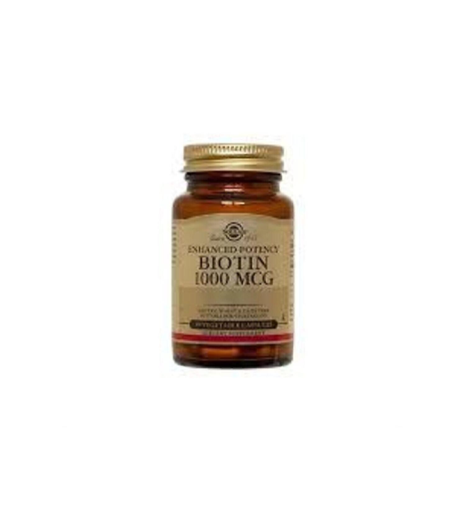 Solgar Biotin 1000 Mcg 50 Capsules - Buy Online on GoSupps.com