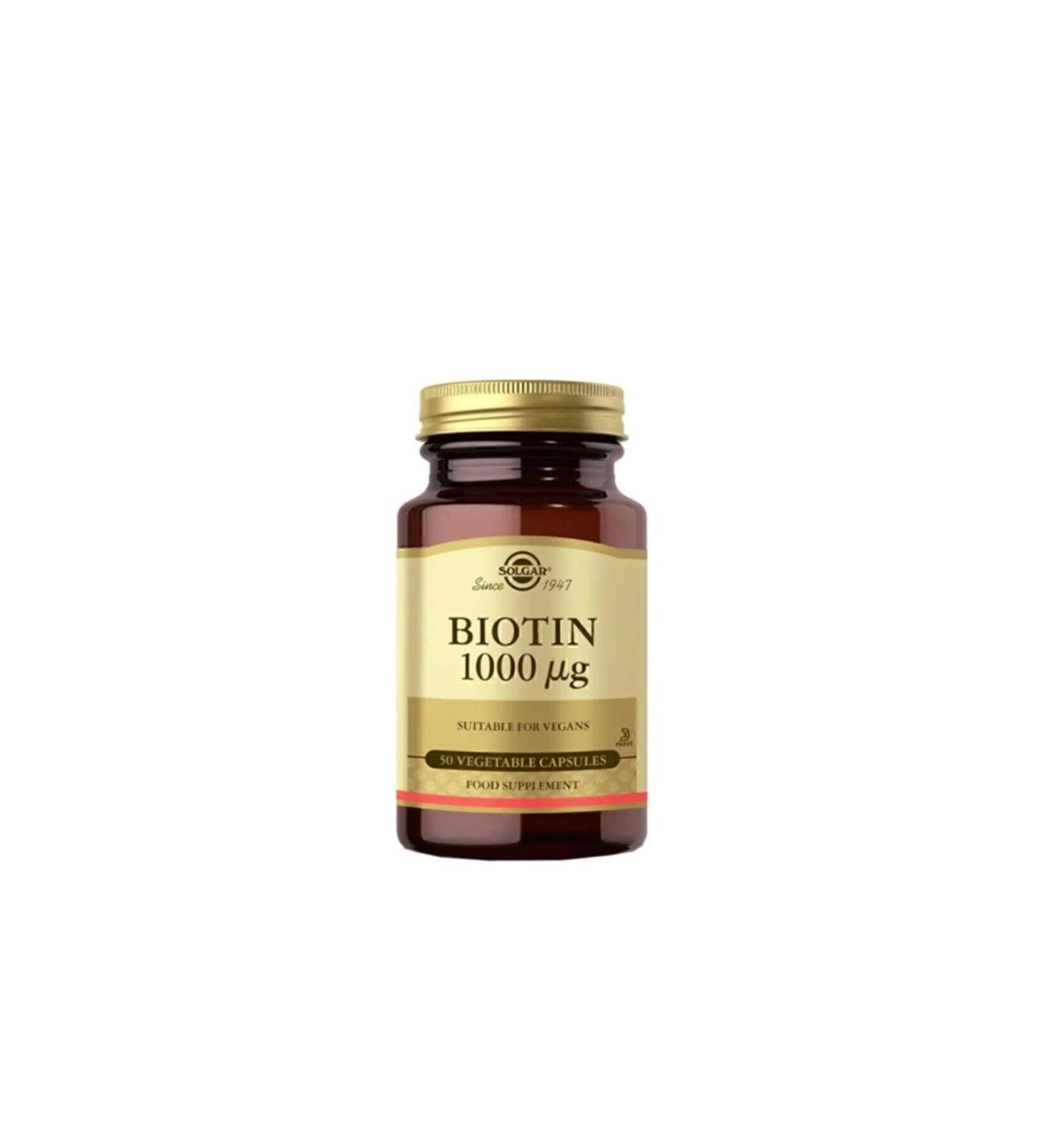 Solgar Biotin 1000 Mcg 50 Capsules