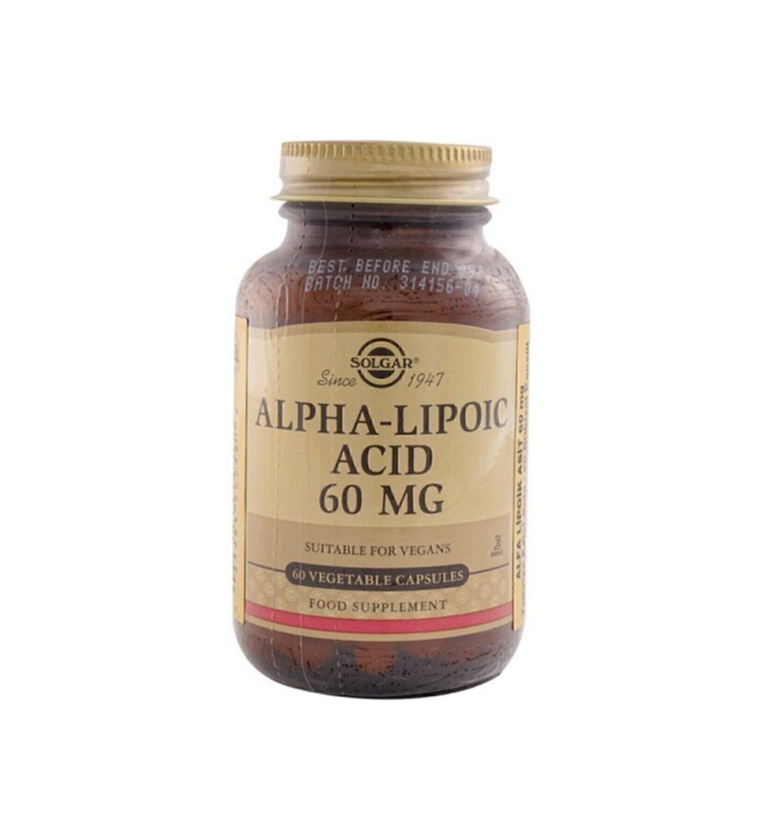 Solgar Alpha Lipoic Acid 60mg 60 Tablets