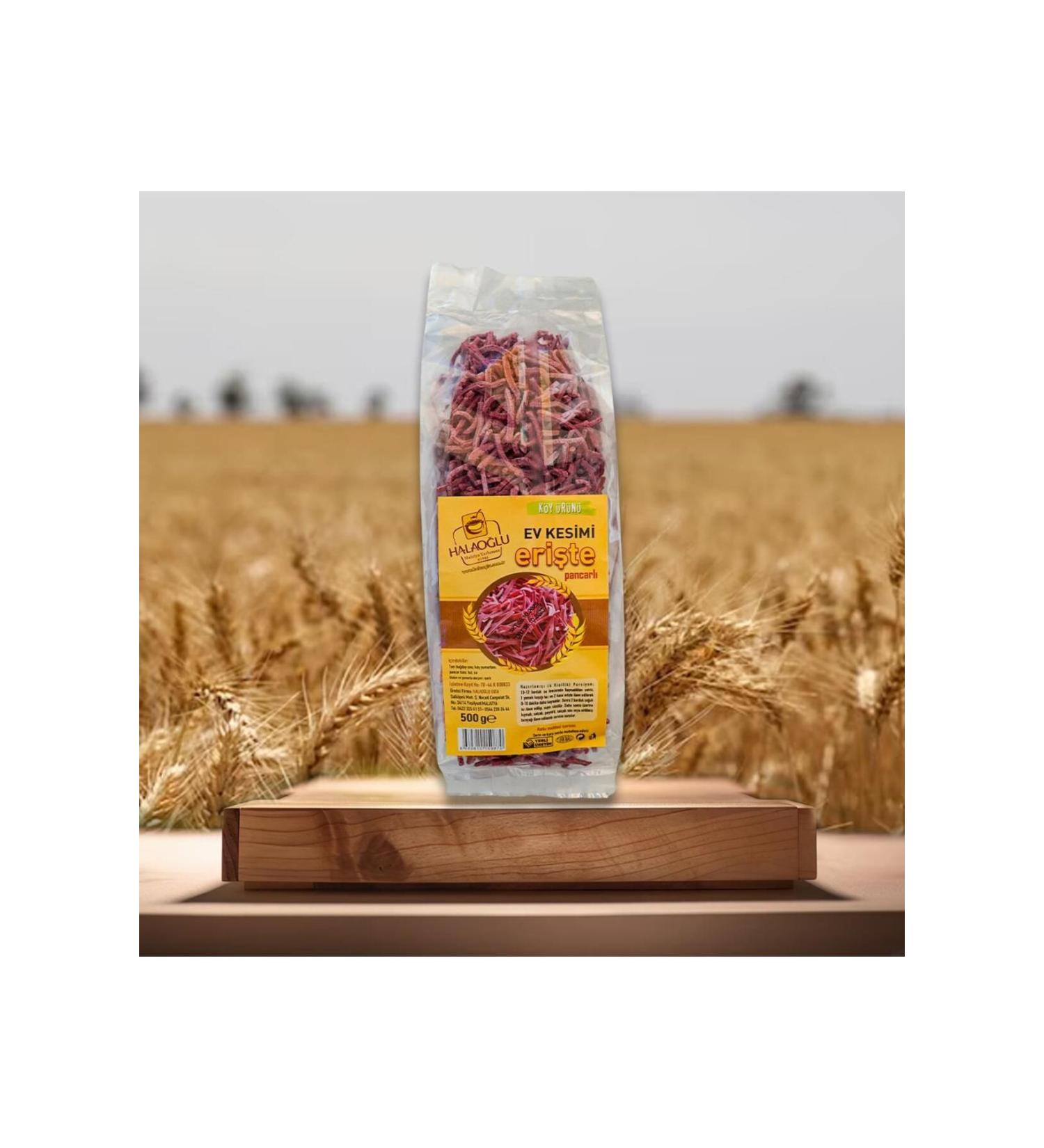 Halao lu Home Cut Beetroot Noodles 500gr X 2 Pieces (1KG)