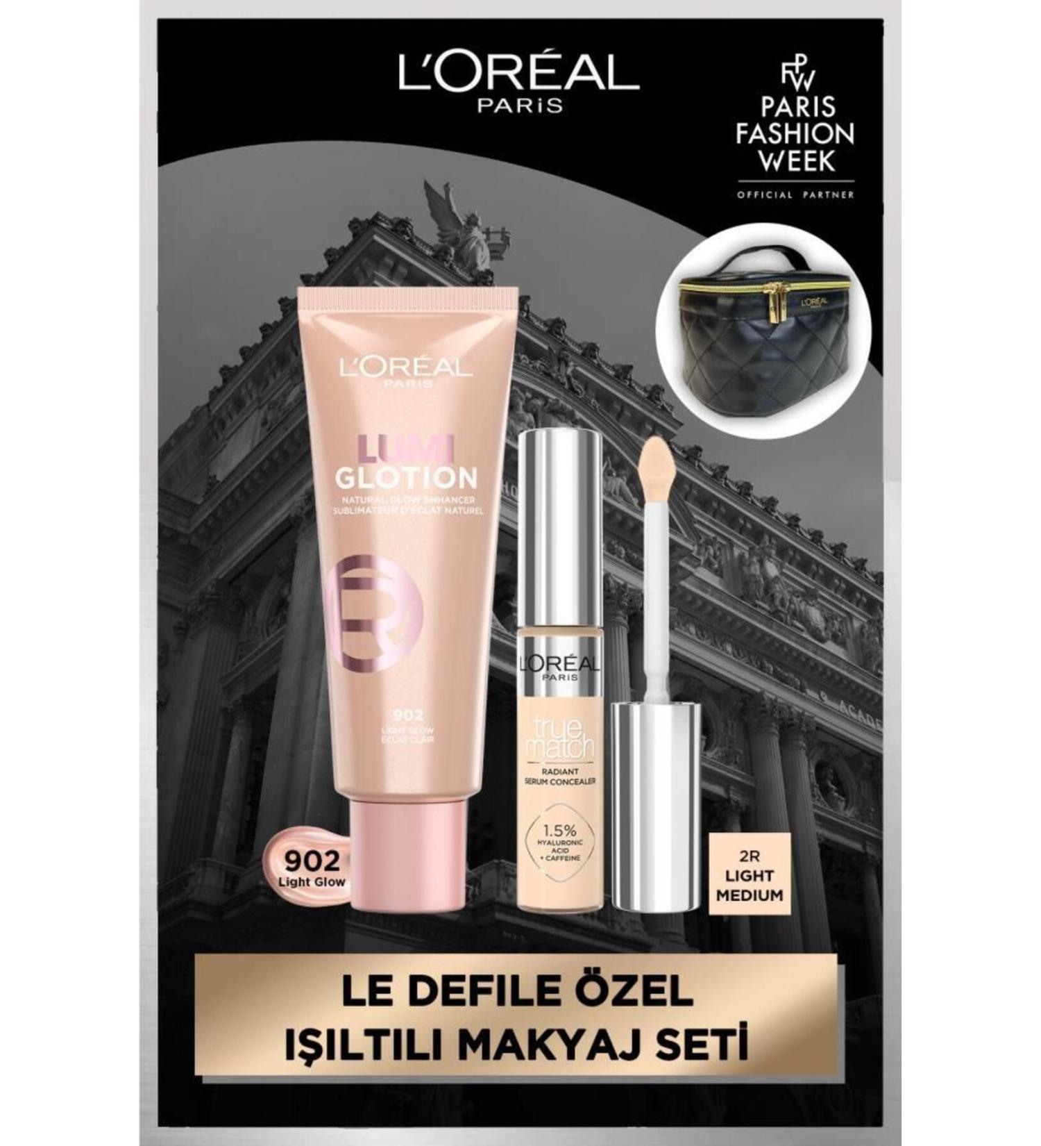 L'Oreal Paris Glotion 902 & True Match Serum Concealer -2R Set Bag - Buy Online on GoSupps.com