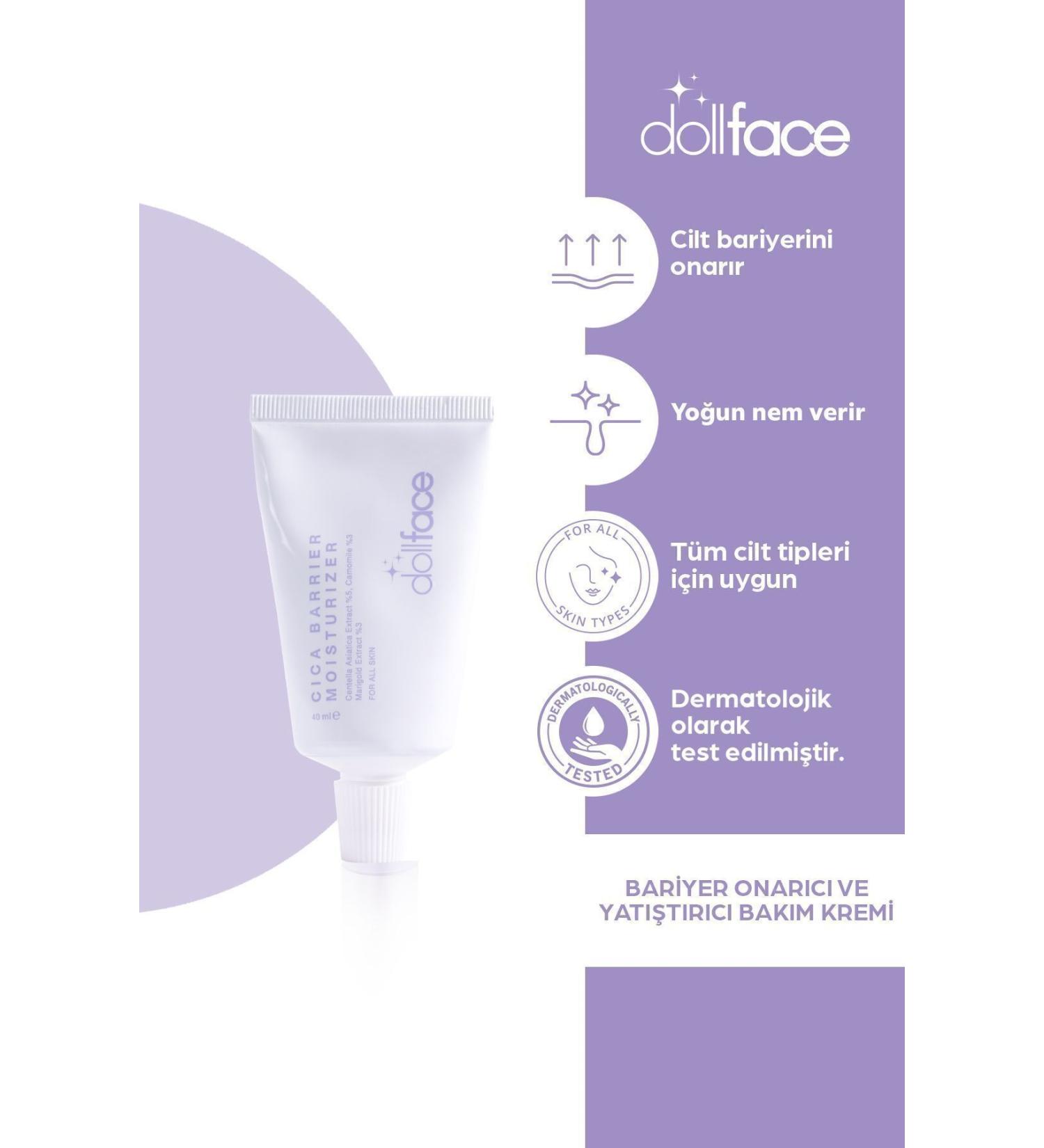 dollface Barrier Repairing and Soothing Cica Care Cream - Buy Online on GoSupps.com