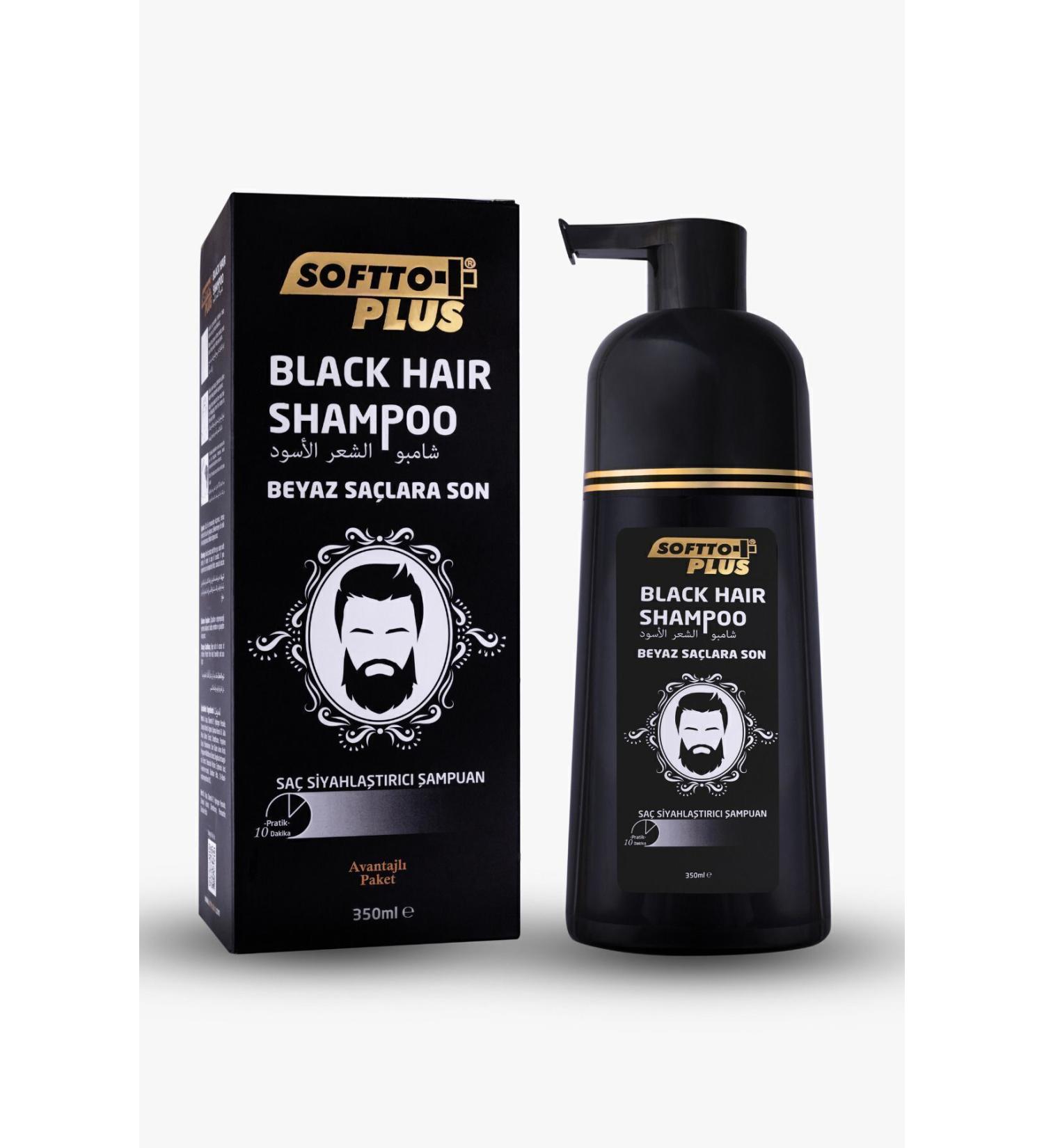 Softo Plus Softto Plus Men's Hair Blackening Shampoo 350 Ml - Buy Online on GoSupps.com