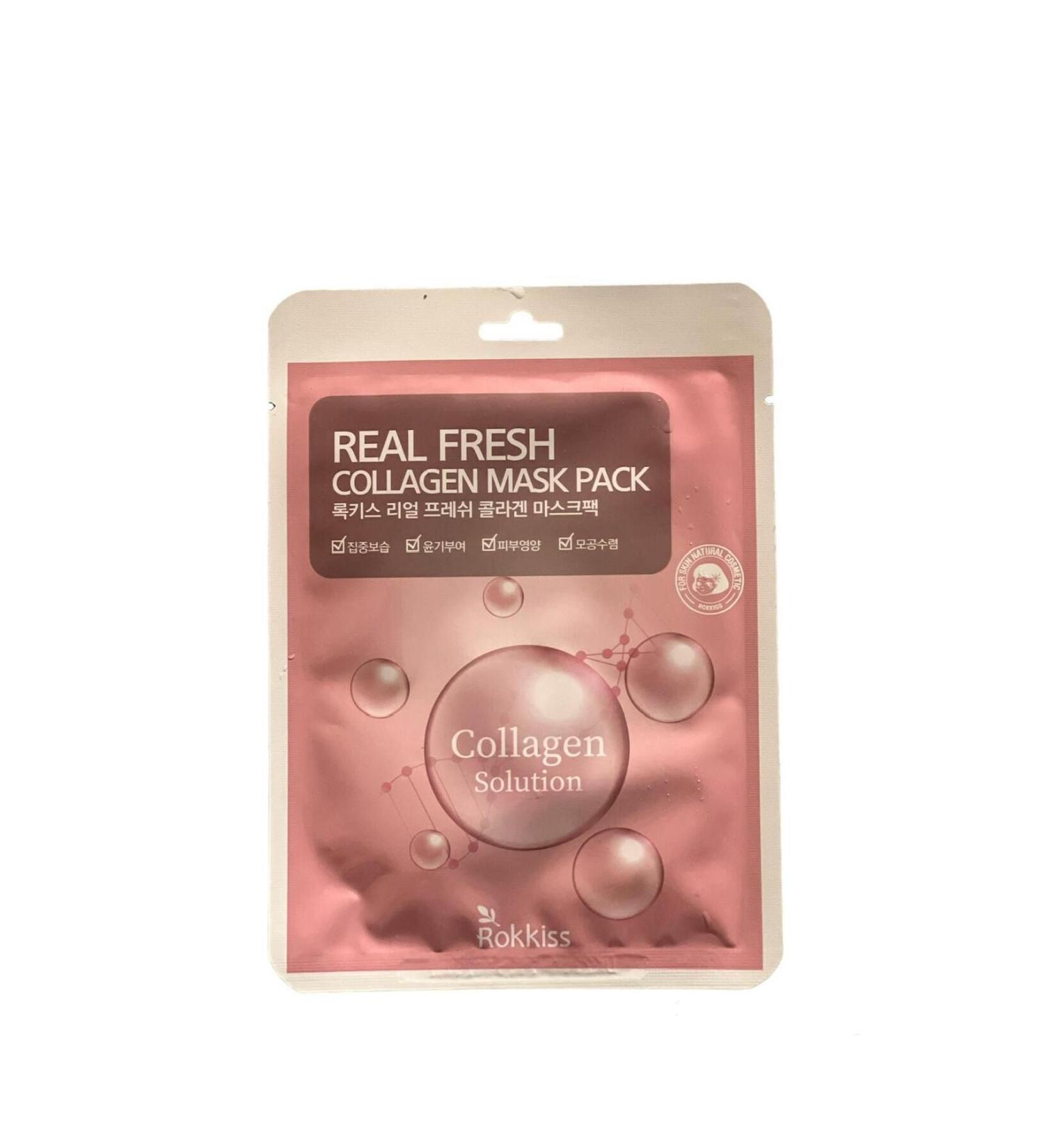 rokkiss 5x Collagen Mask- Firming and Moisturizing- Collagen Face Mask from Korea (5 PCS) - Buy Online on GoSupps.com