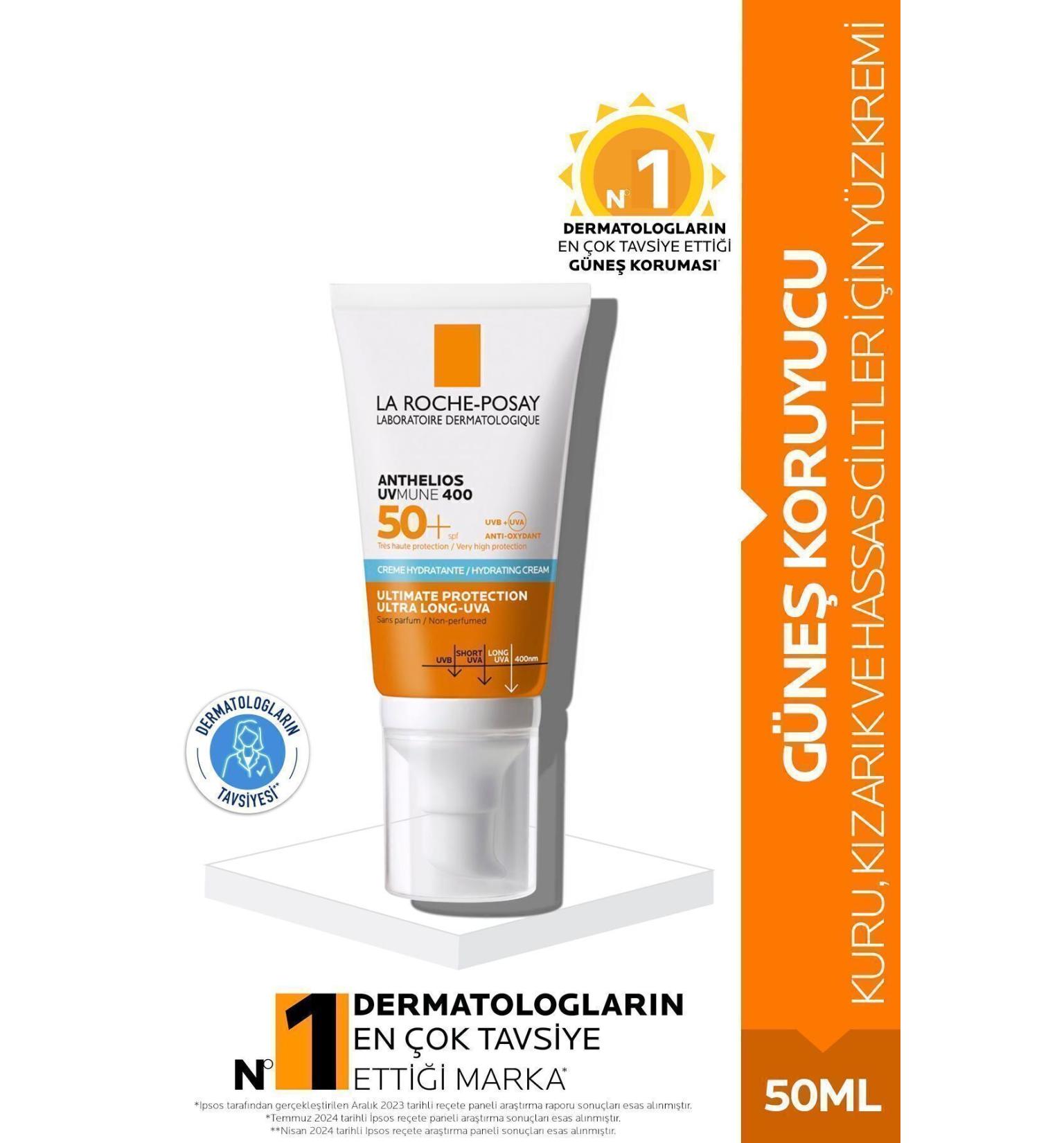 La Roche Posay Protective Sunscreen for Sun Intolerant and Sensitive Skin Spf50 50ml KEYO273