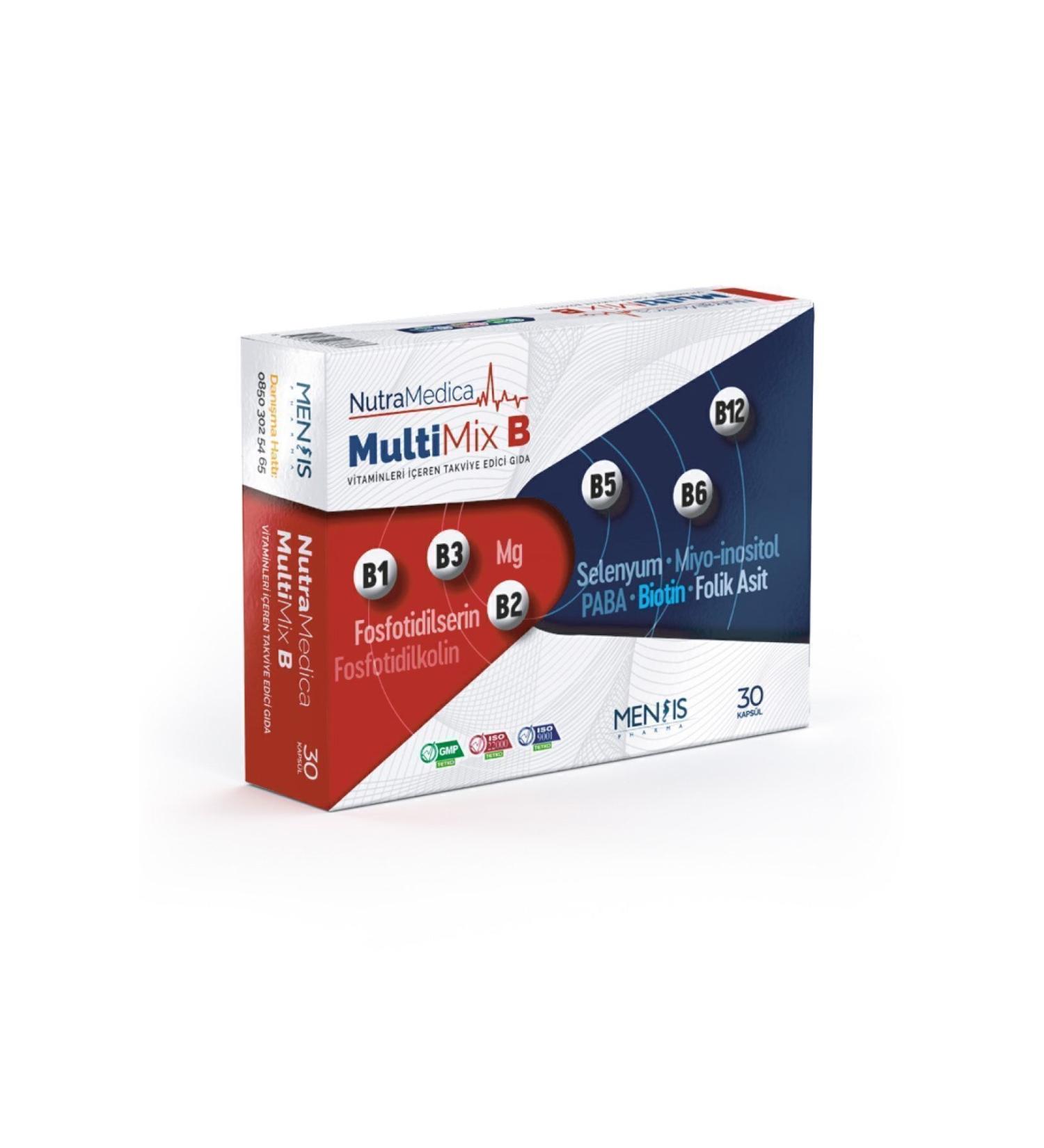 Mensis Pharma Nutramedica Multimix B 30 Capsules