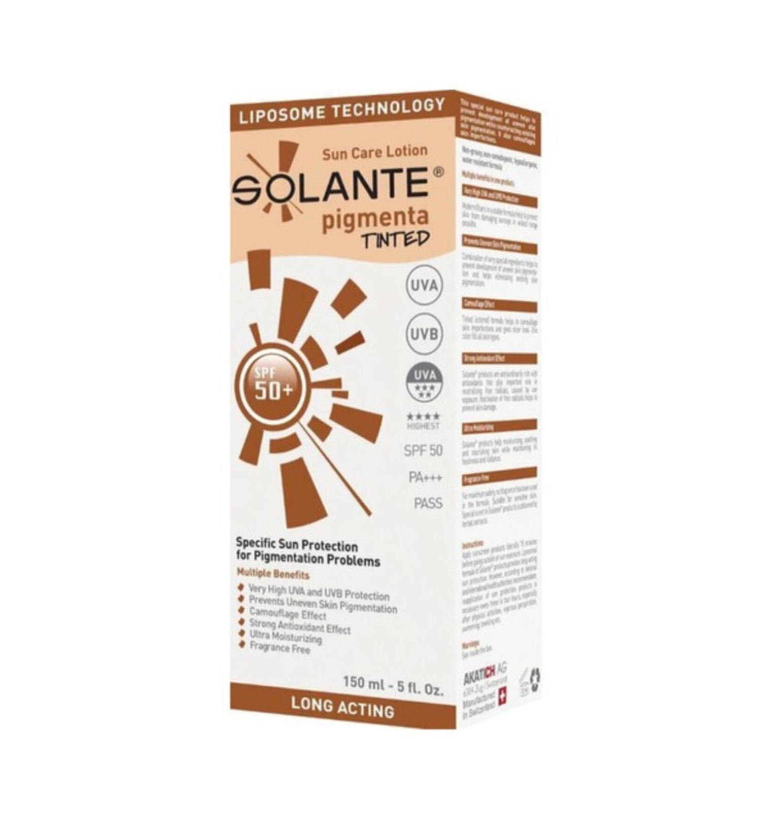 Solante Pigmenta Tinted SPF 50 Lotion 150 ml