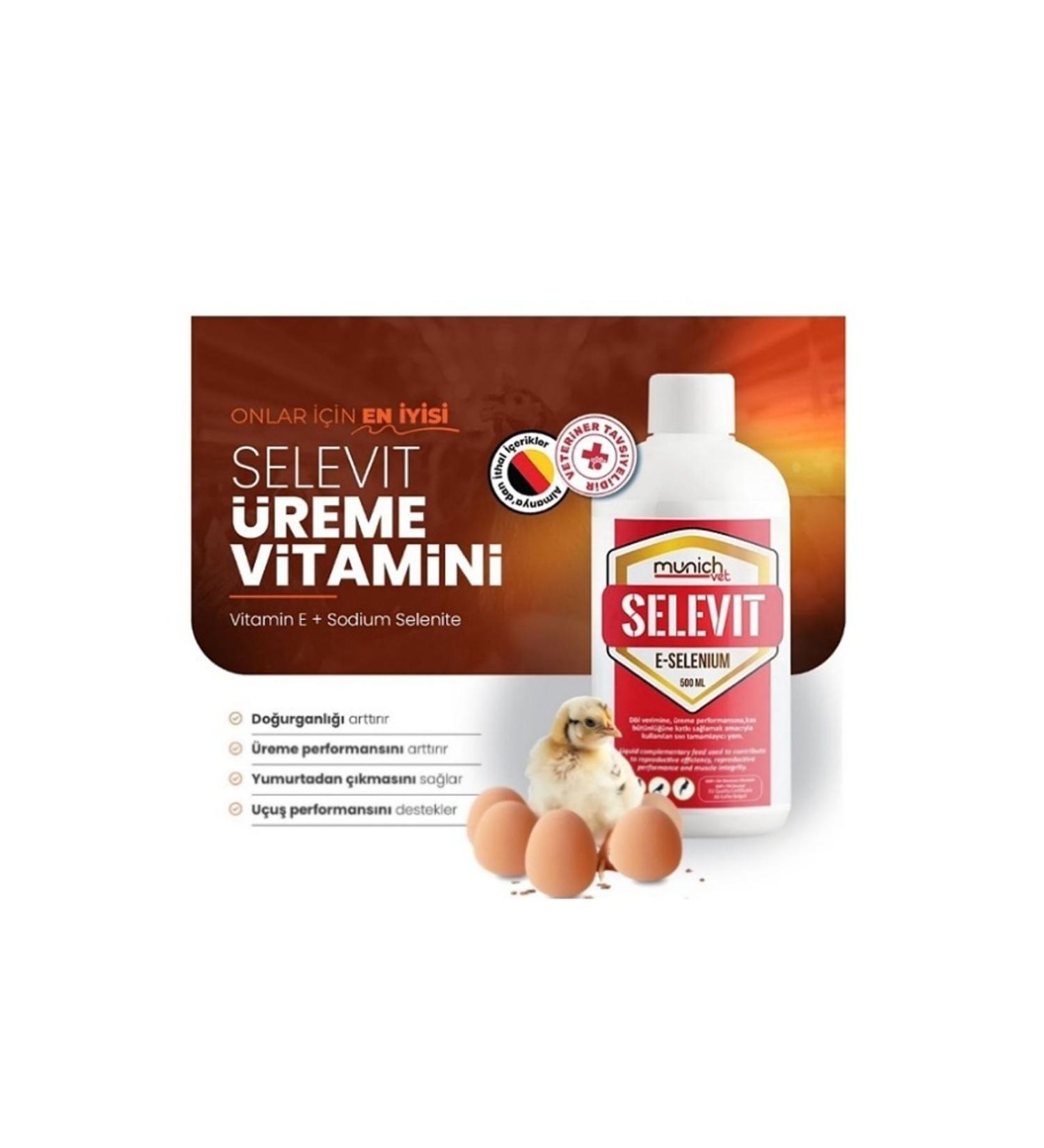 Munich Vet Selevit Vitamin 500 Ml