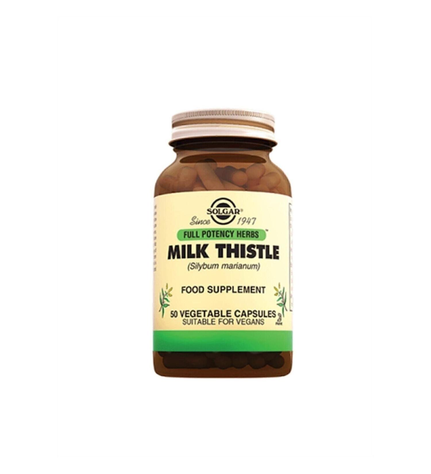 Solgar Milk Thistle 50 Capsules - Buy Online on GoSupps.com