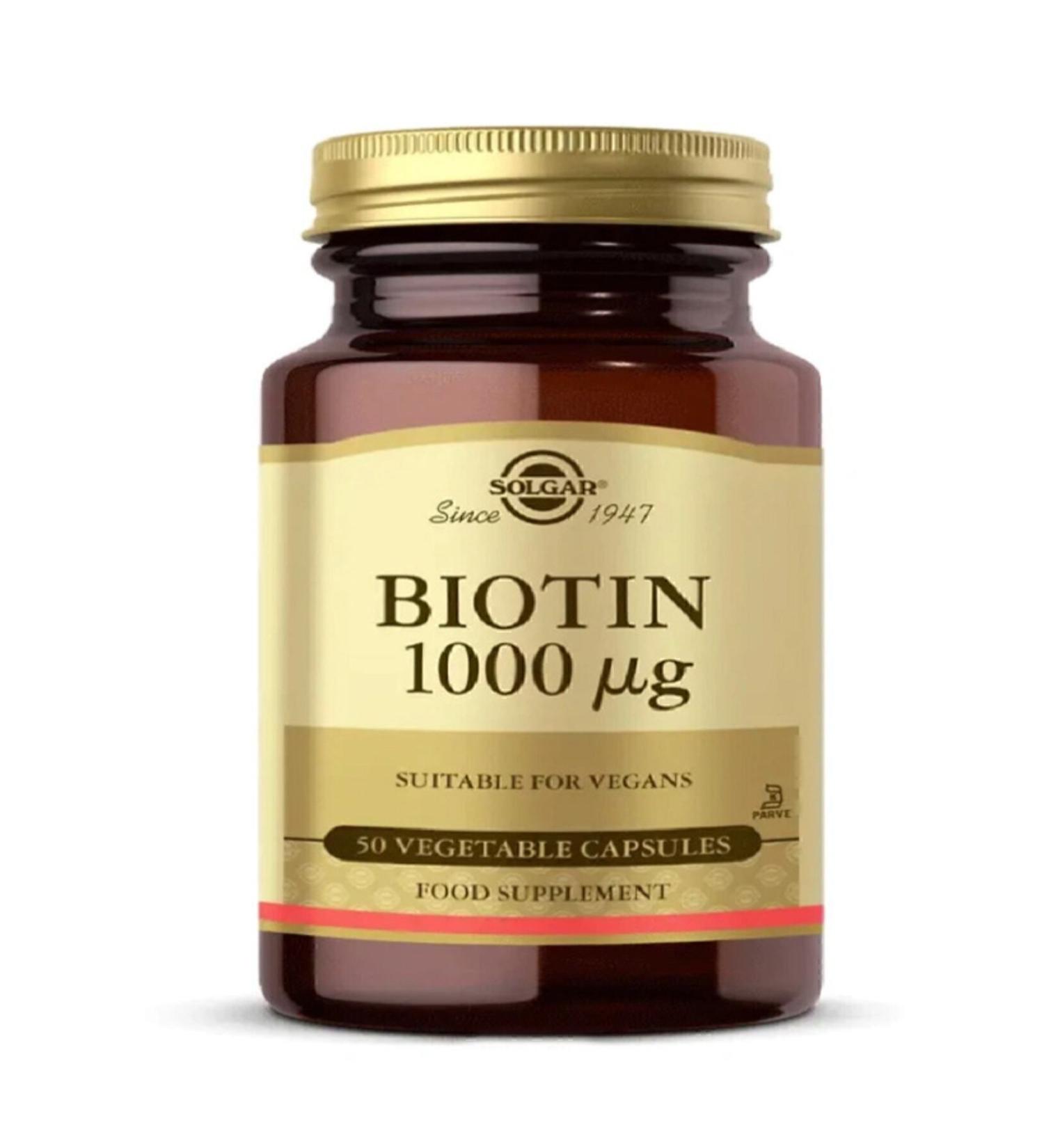 Solgar Biotin 1000 Mcg 50 Capsules - Buy Online on GoSupps.com