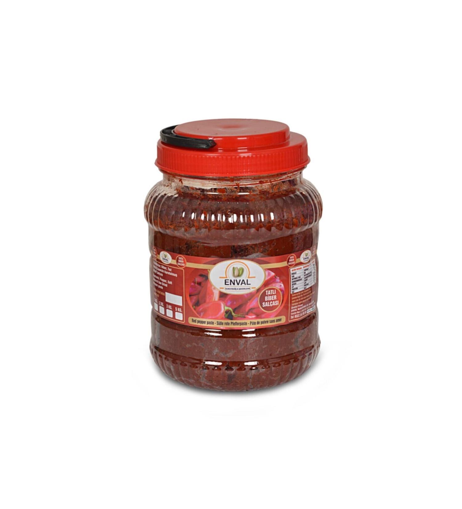 Enval Homemade (Famous Adana Karaisal ) Sweet Pepper Paste Natural Sun Drying 5 Kg