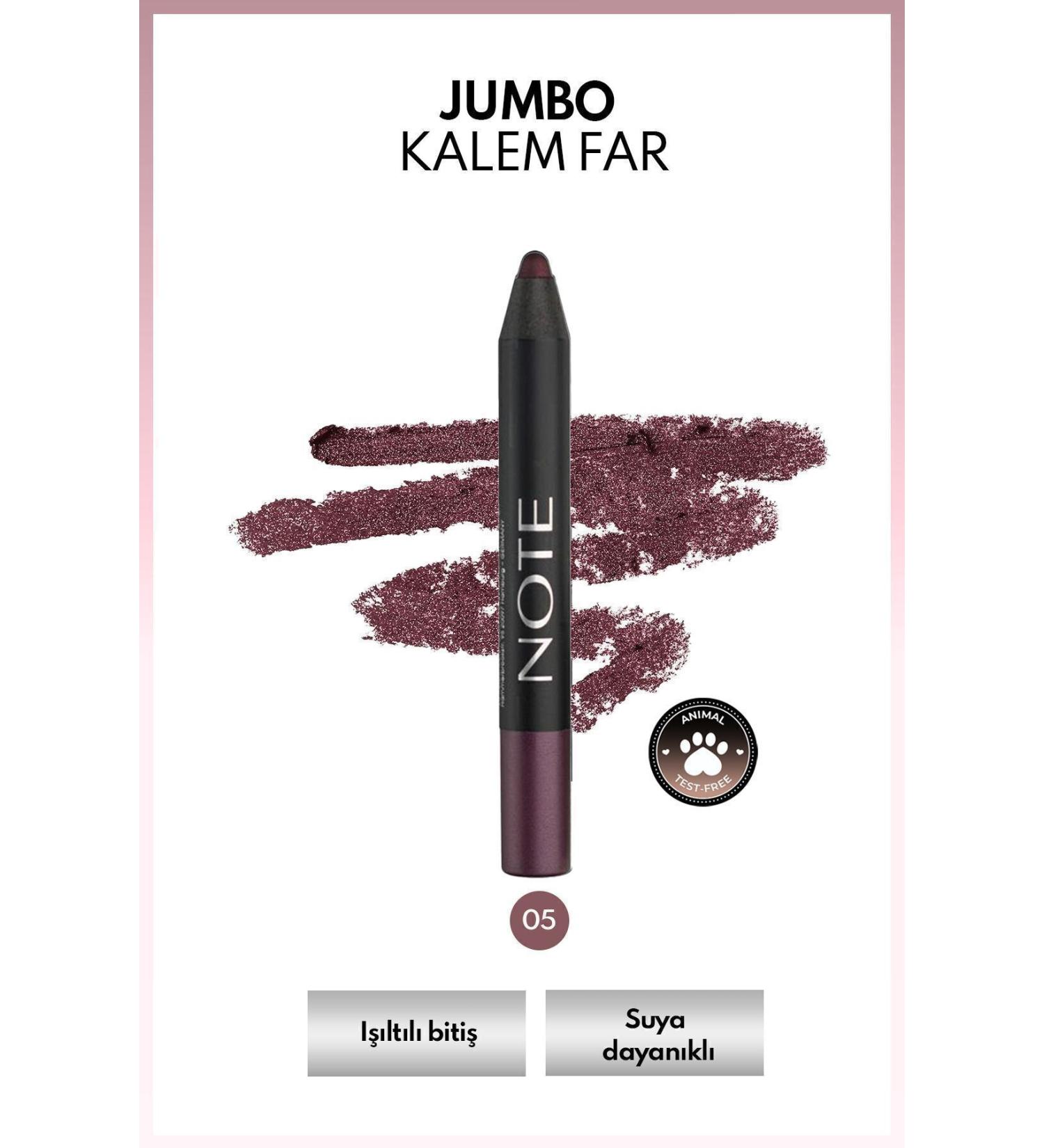 Note Cosmetics Jumbo Eyeshadow Pencil Waterproof Shimmering Waterproof Pencil Eyeshadow 05 Purple - Purple - Buy Online on GoSupps.com