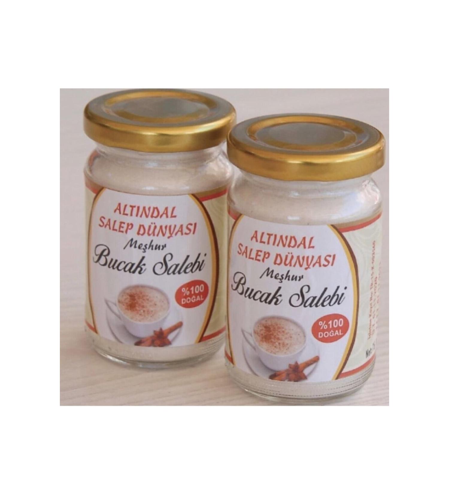 Alt ndal Salep World Bucak 2 Pieces 50 gr Additive-Free 100% Natural Bucak Salep Natural Bucak Salep (TOTAL 100GR)