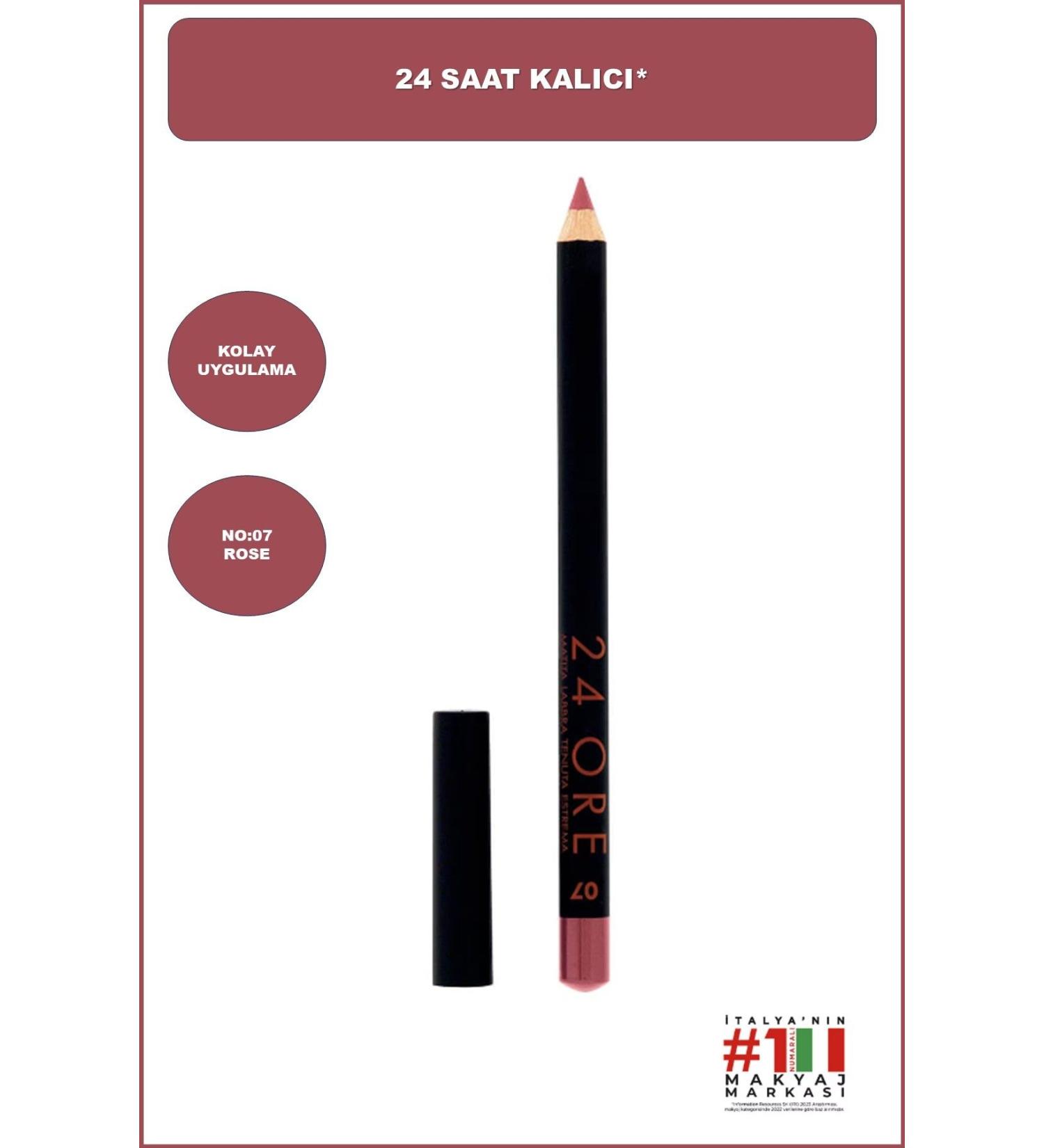 Deborah 24ore Lip Pencil No: 7 Antique Rose - Buy Online on GoSupps.com