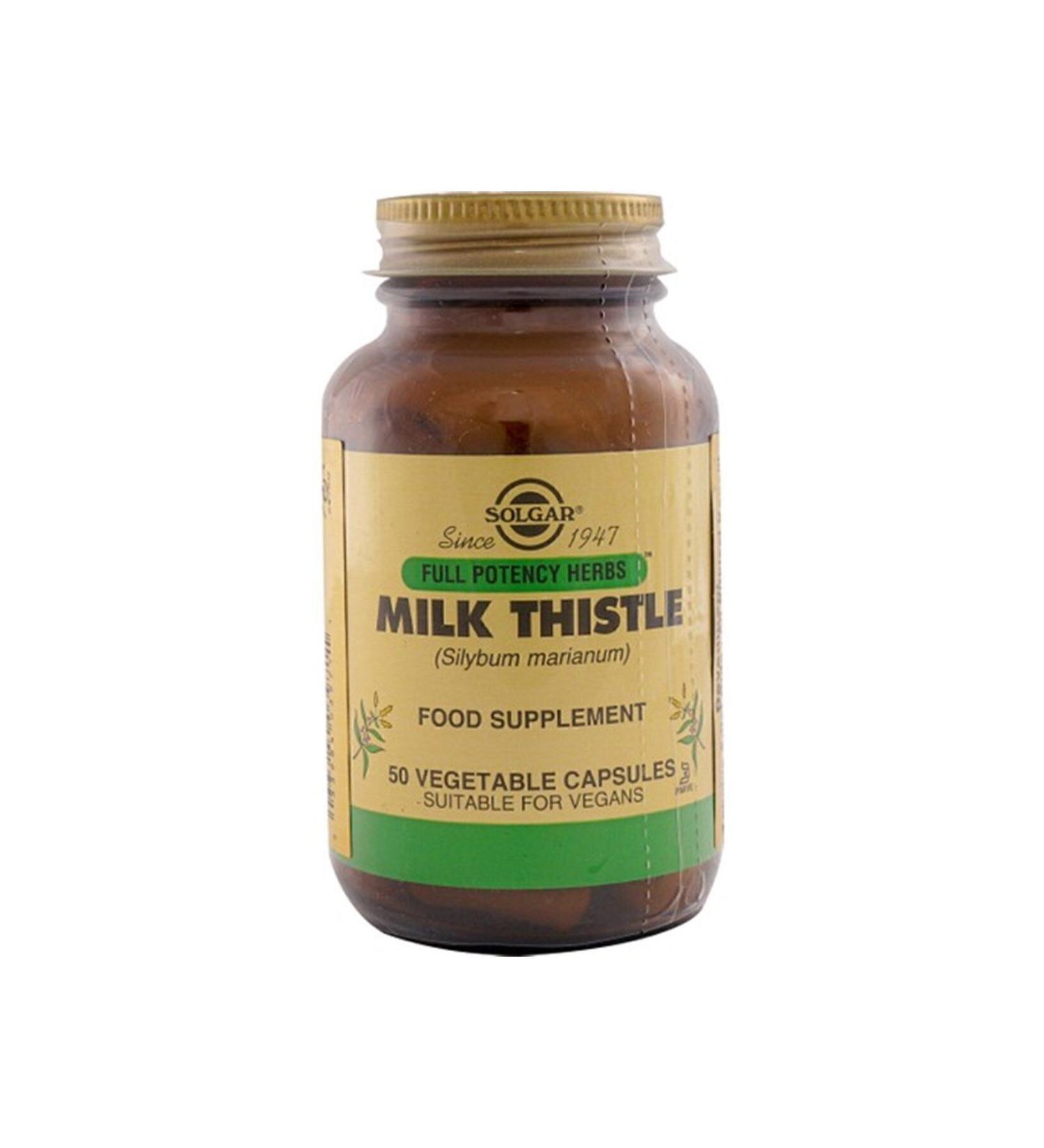 Solgar Milk Thistle 100mg 50 Capsules