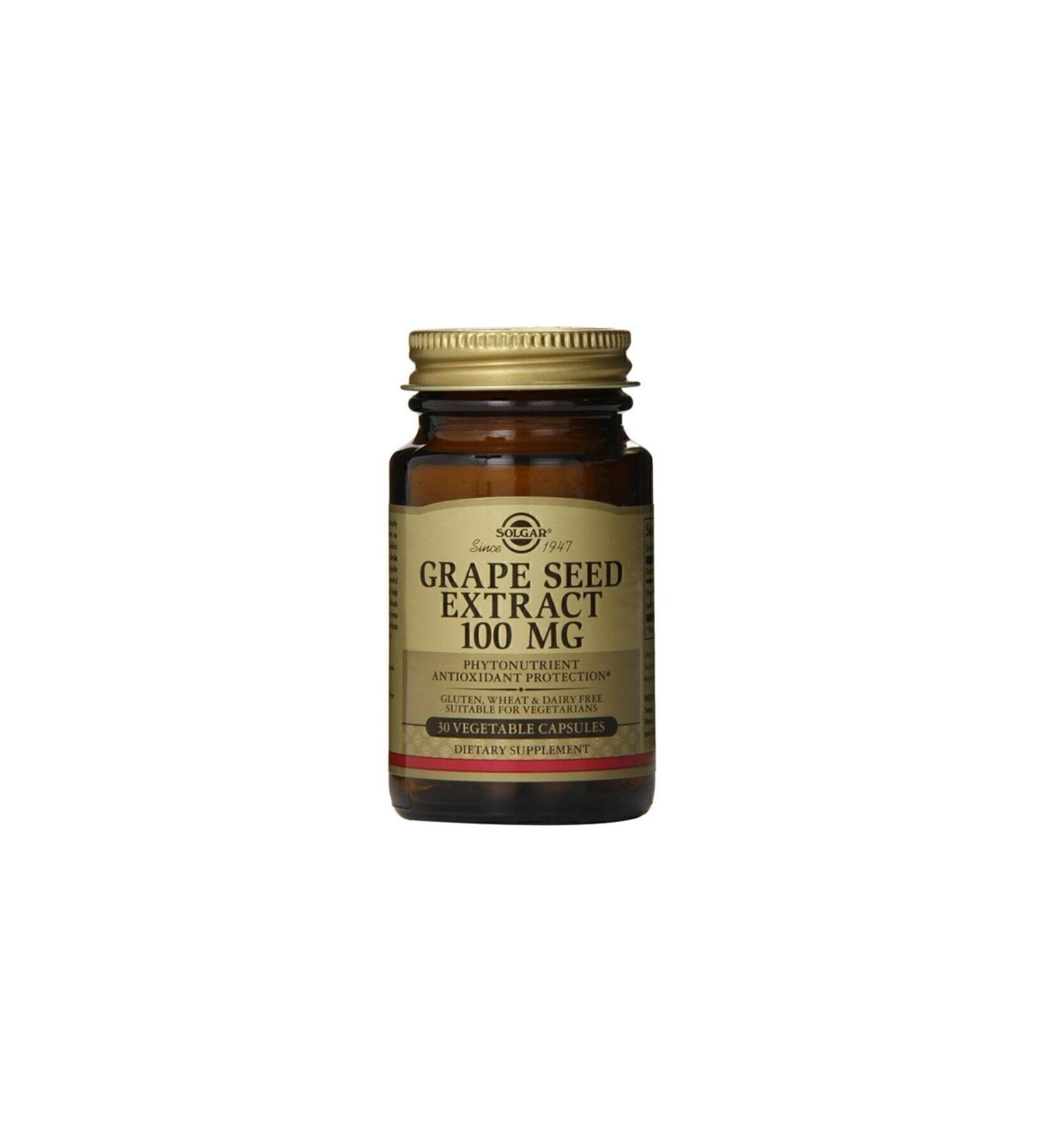 Solgar Grape Seed Extract 100 Mg 30 Capsules