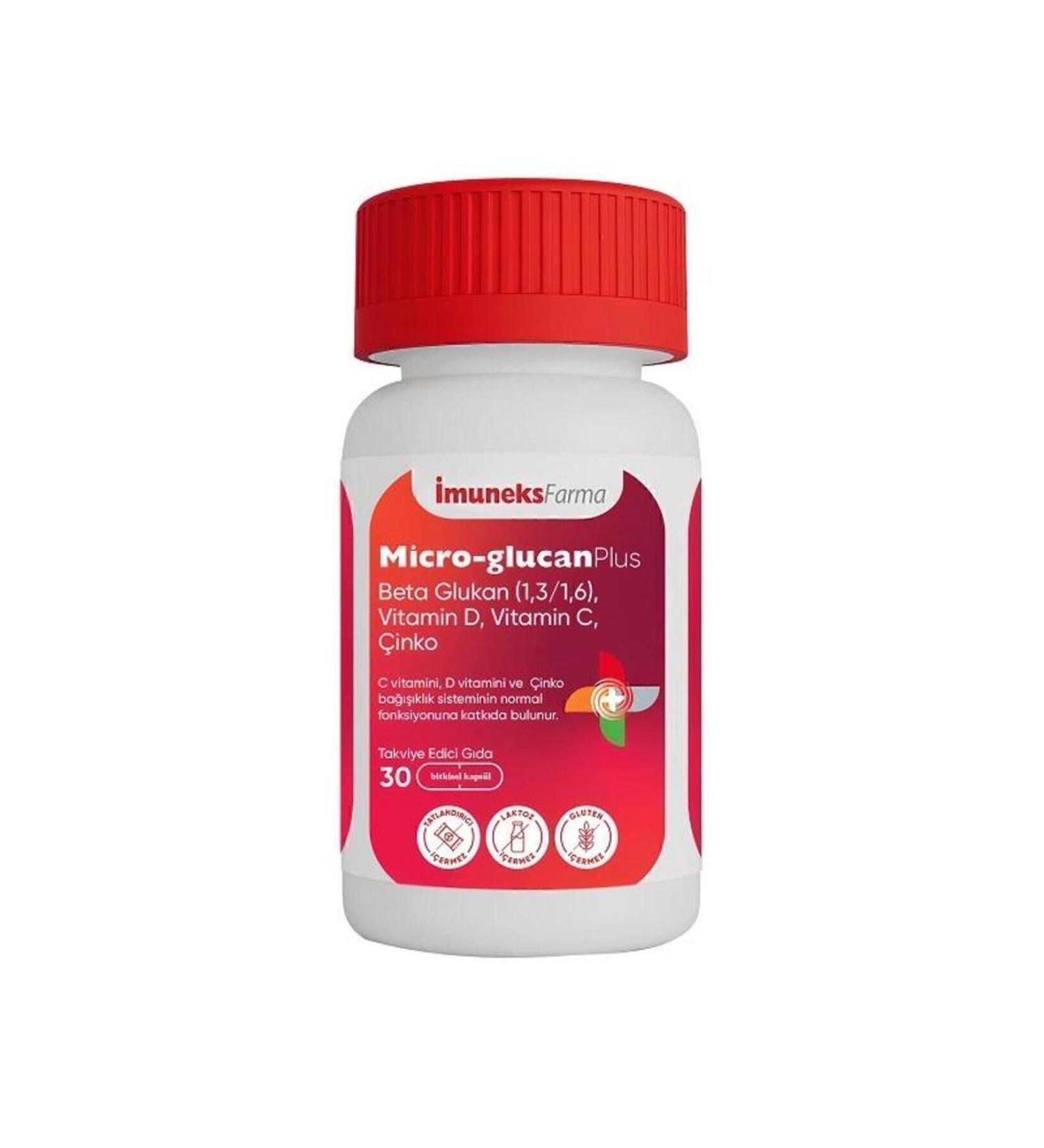 Imuneks Micro Glucan Plus Beta Glucan 30 Capsules