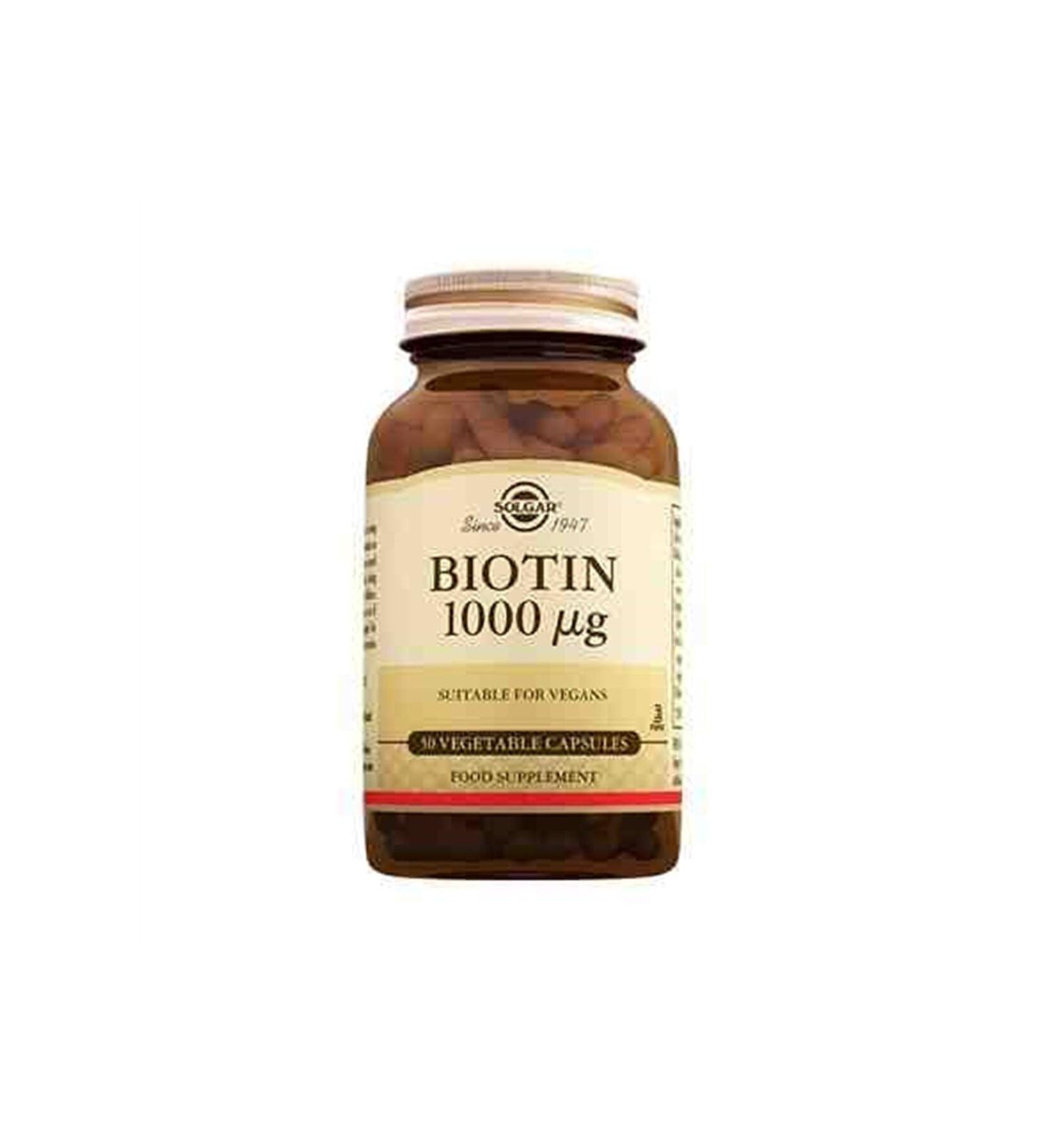 Solgar Biotin 1000 Mcg 50 Capsules