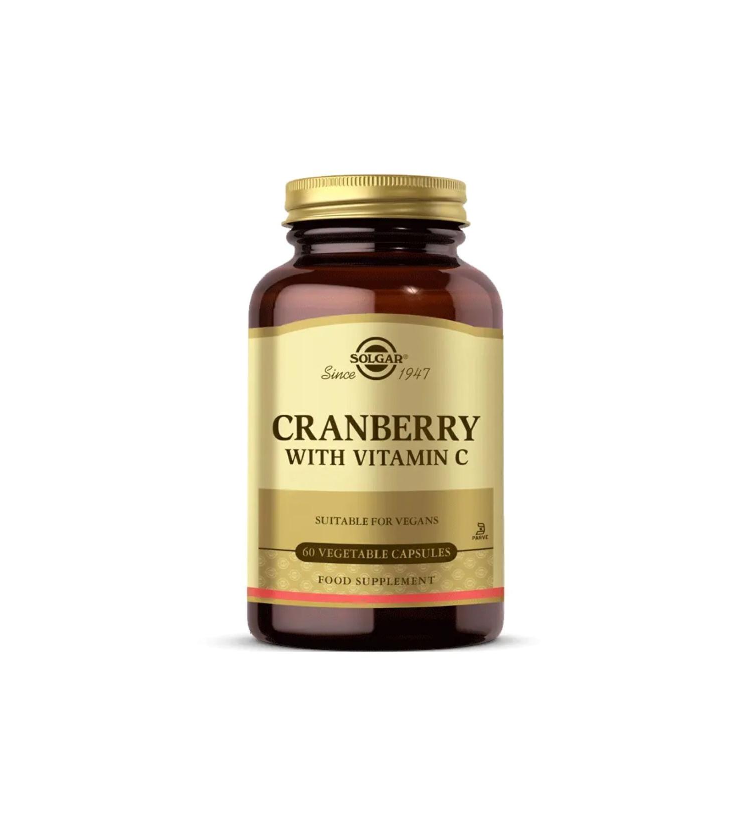Solgar Cranberry With Vitamin C 60 Capsules