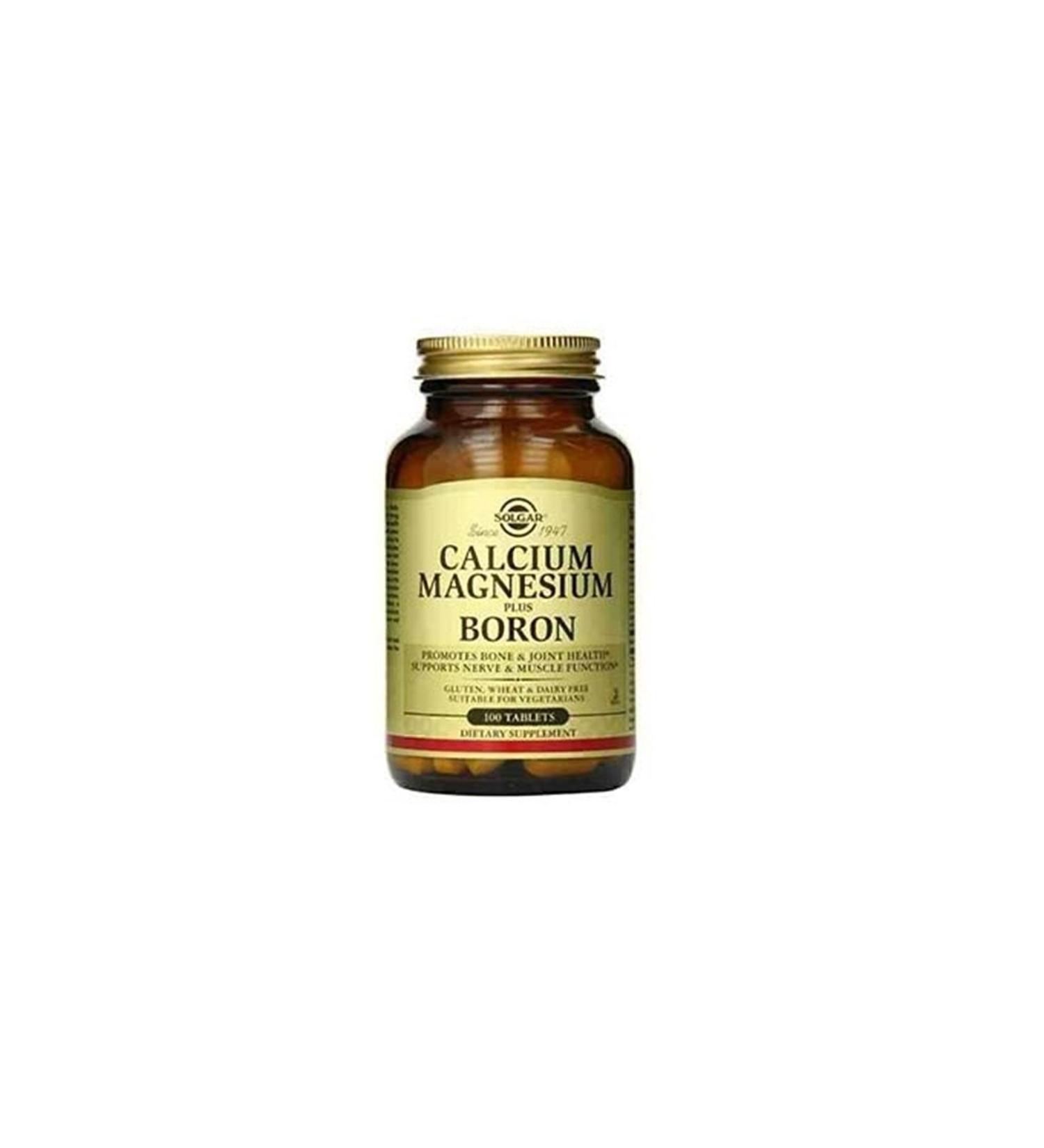 Solgar Calcium Magnesium Plus Boron 100 Tablets