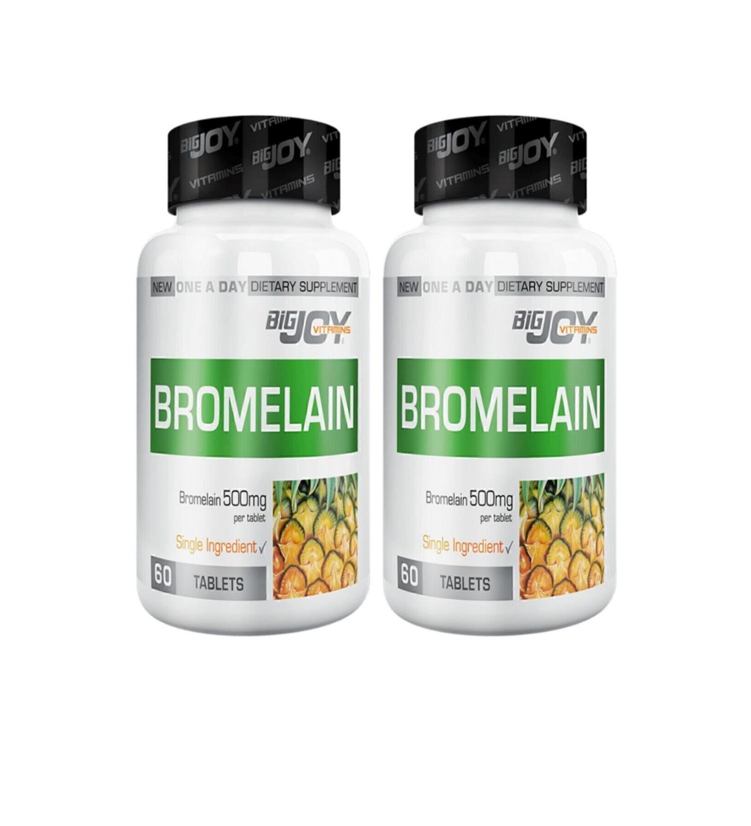 Bigjoy Vitamins Vitamins Bromelain 60 Tablets Set of 2