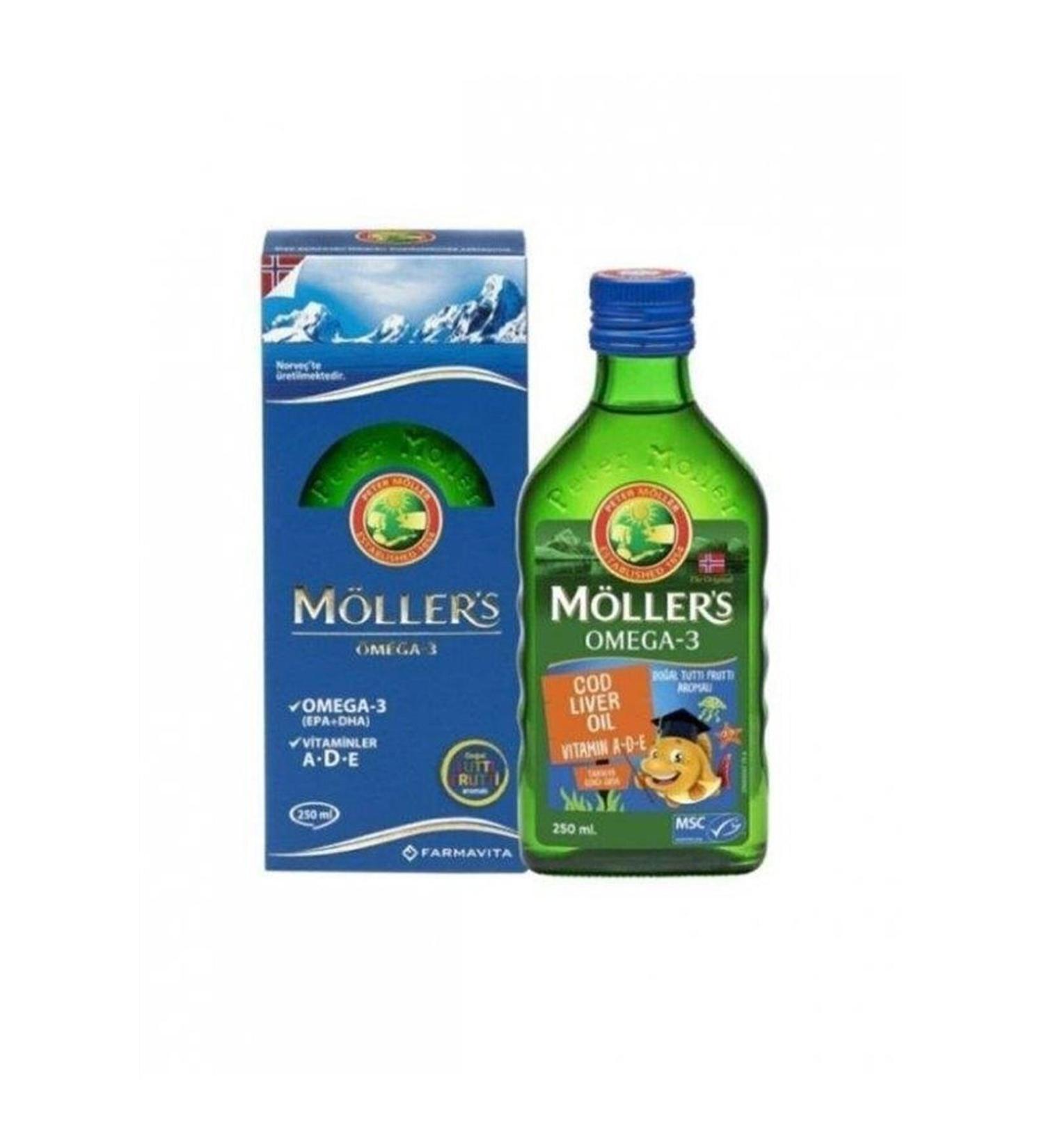 Mollers Tutti Frutti Omega-3 Fish Oil 250 Ml